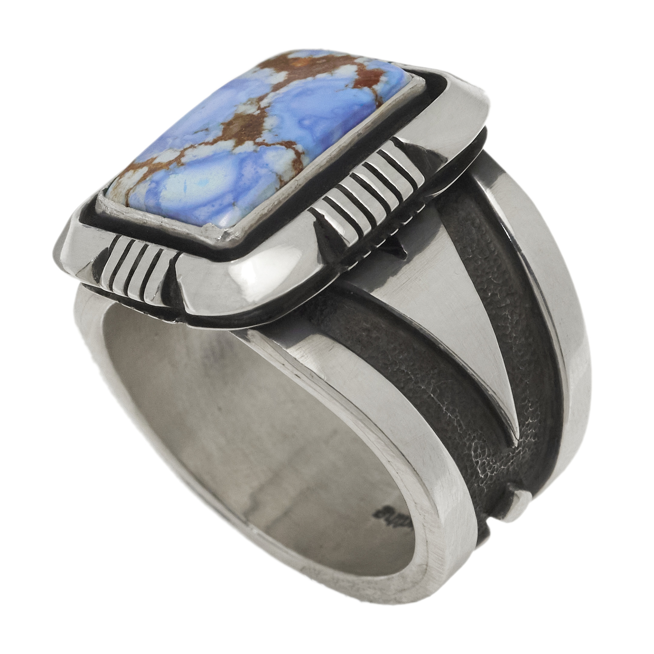 Navajo ring in silver and turquoise BA1736 - Harpo paris