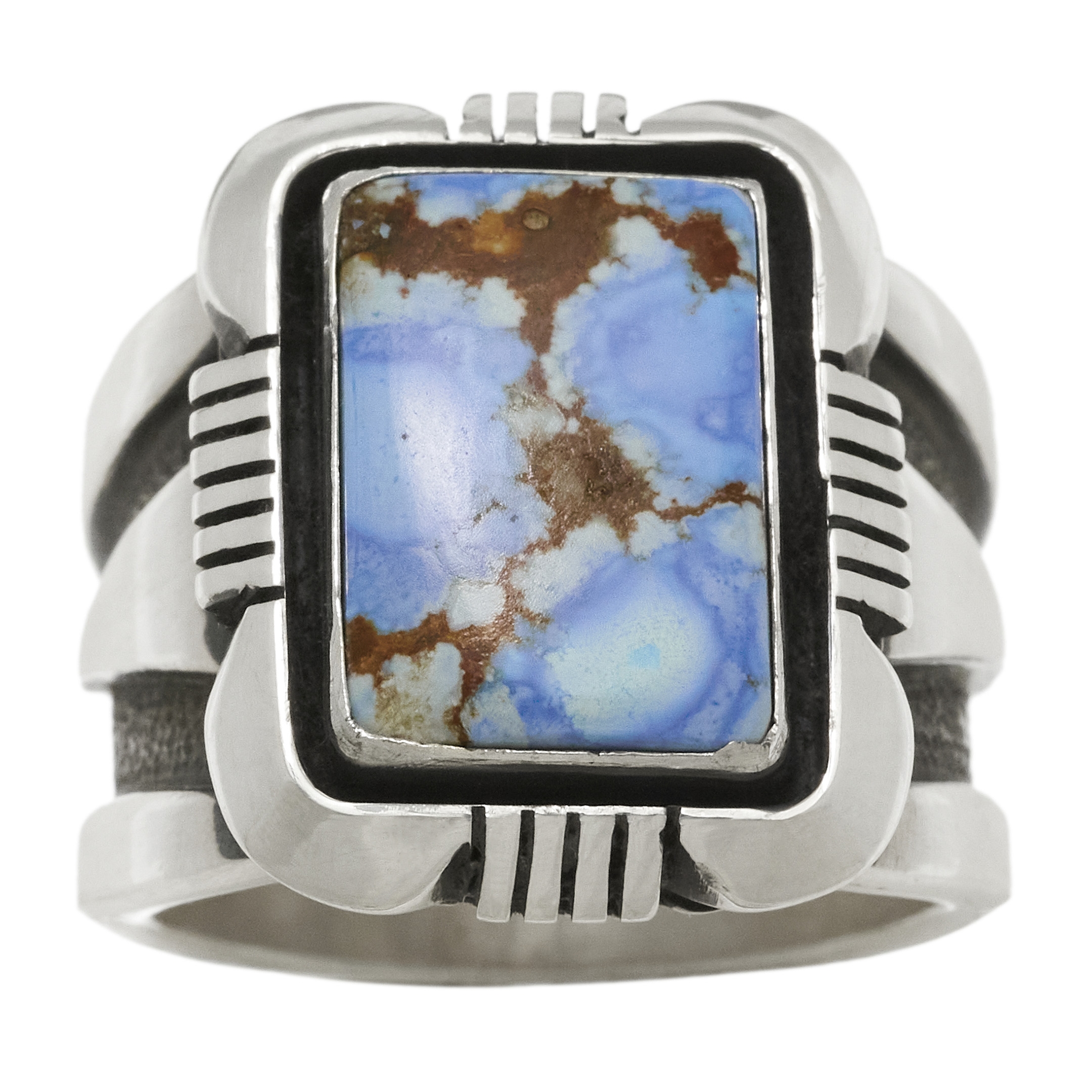 Navajo ring in silver and turquoise BA1736 - Harpo paris