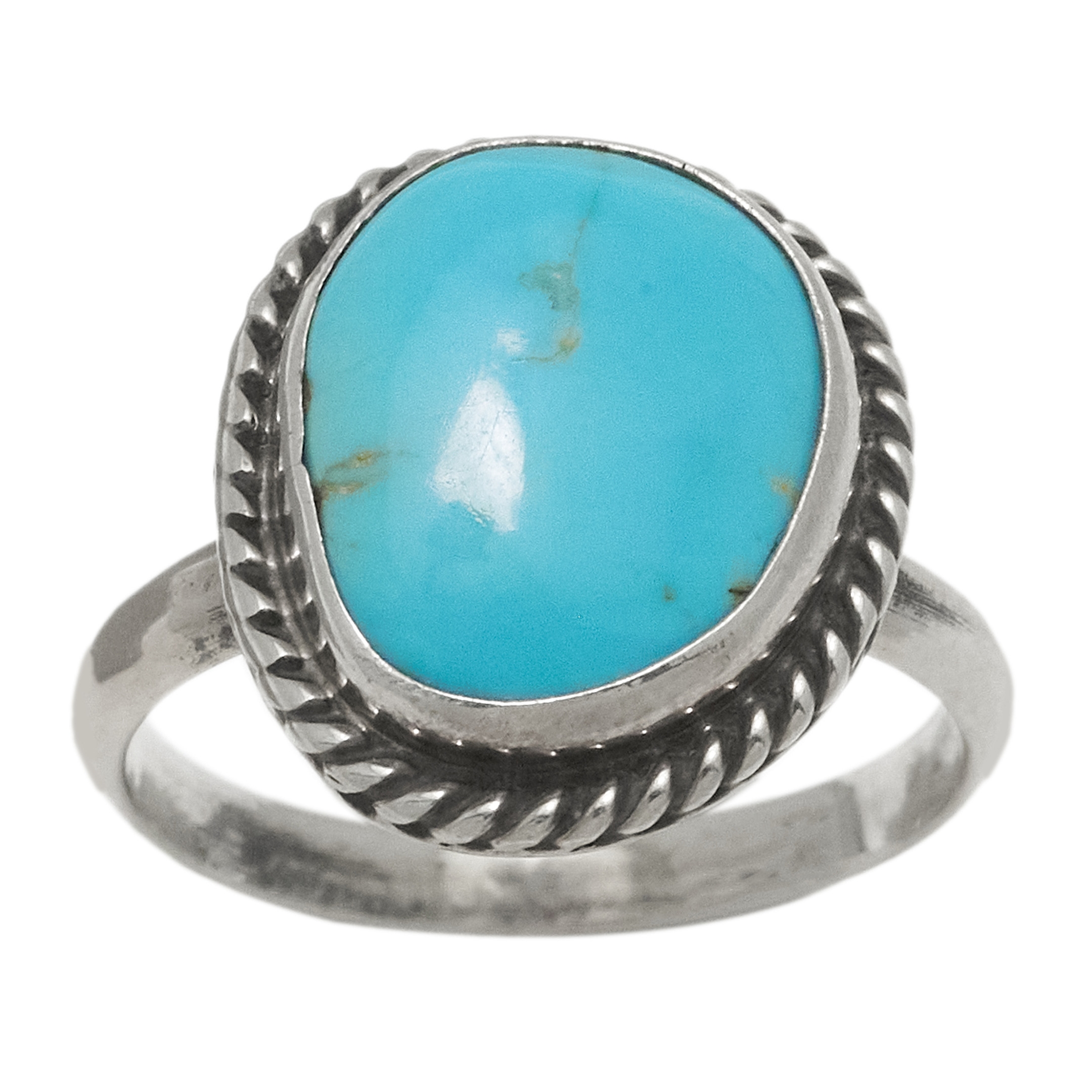 Turquoise and silver ring BA1742 - Harpo Paris