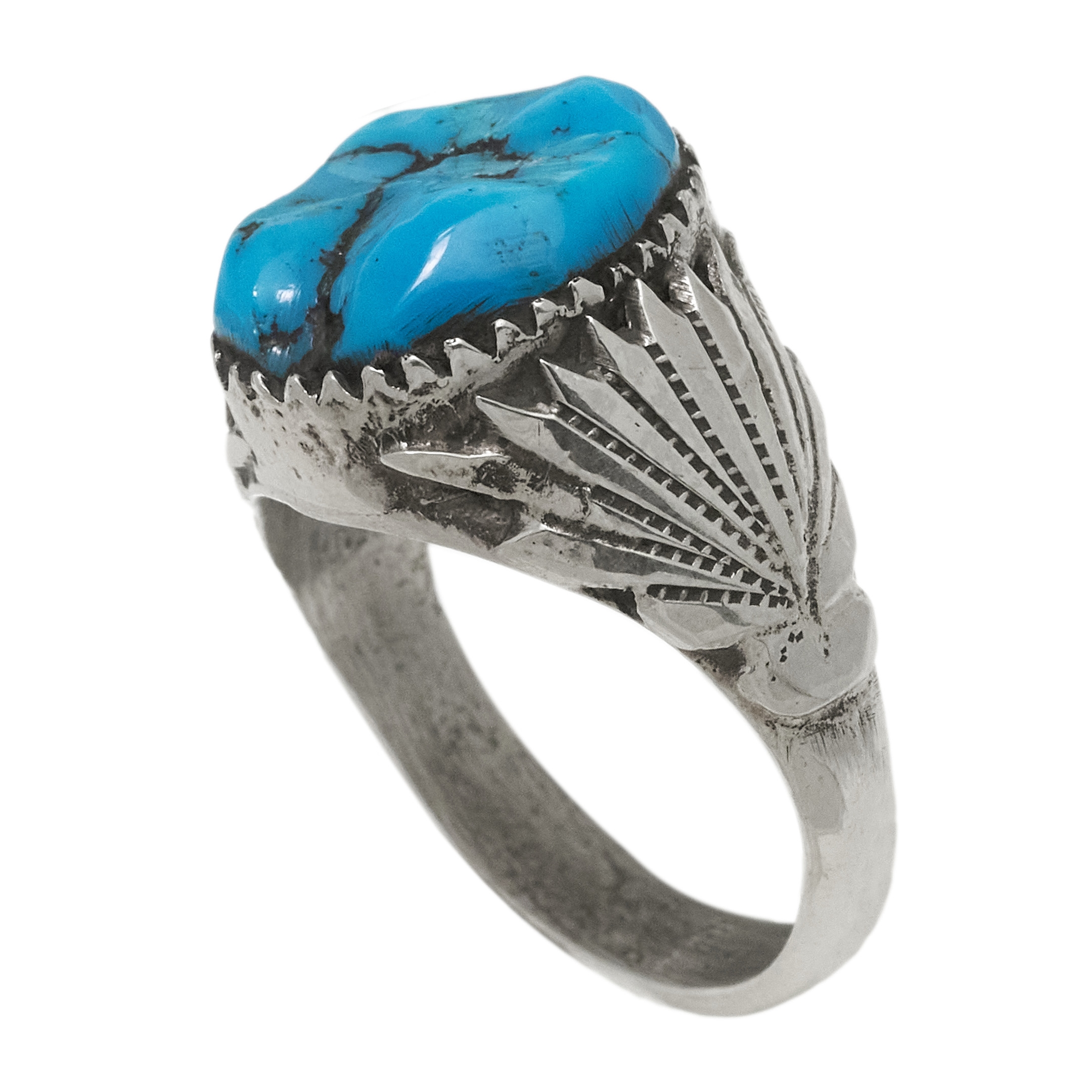 Bague turquoise et argent BA1745 - Harpo Paris