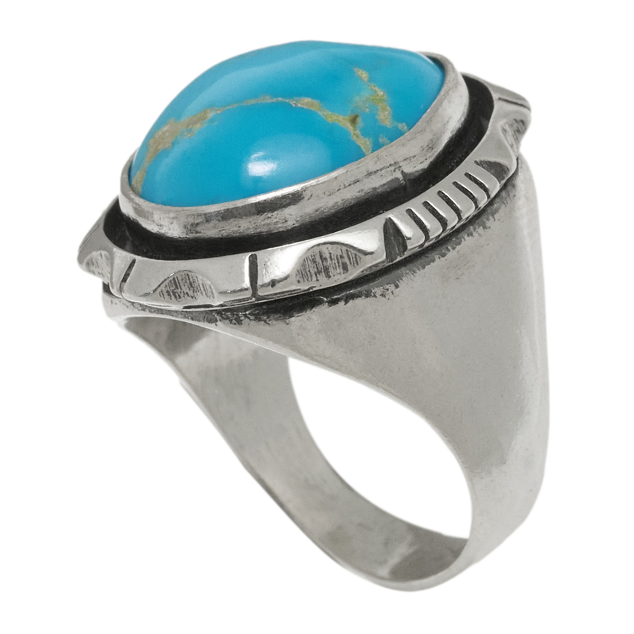 Bague turquoise et argent BA1748 - Harpo Paris