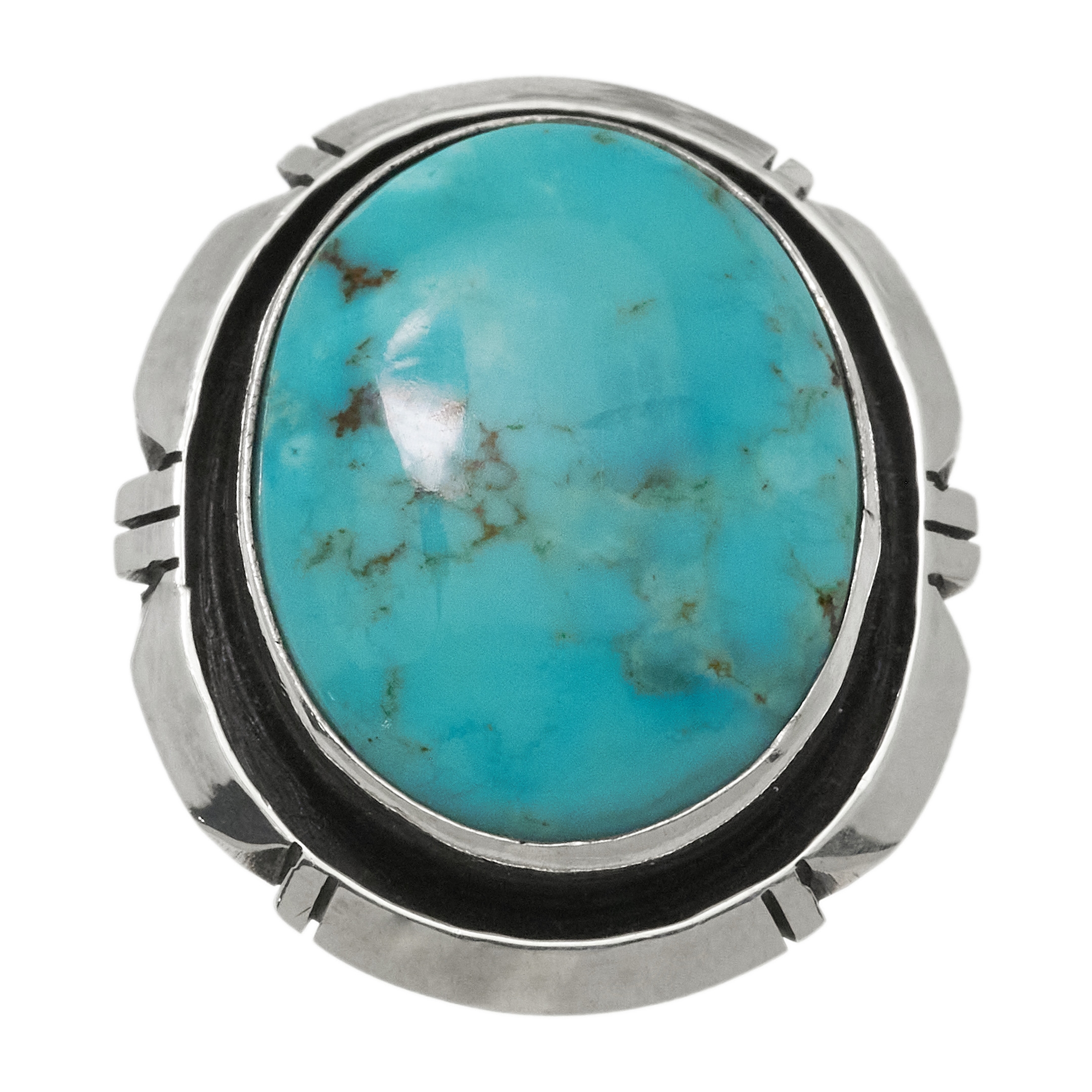 Turquoise and silver ring BA1750 - Harpo Paris