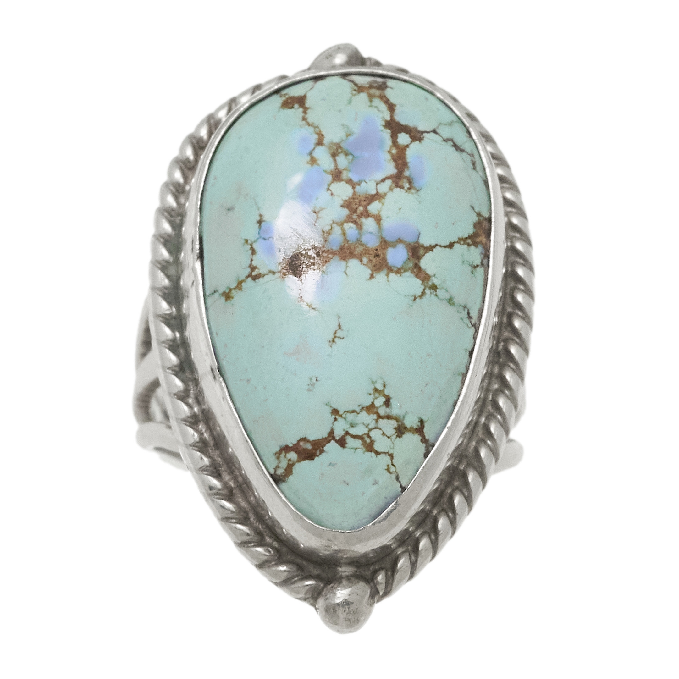 Turquoise and silver ring BA1728 - Harpo Paris