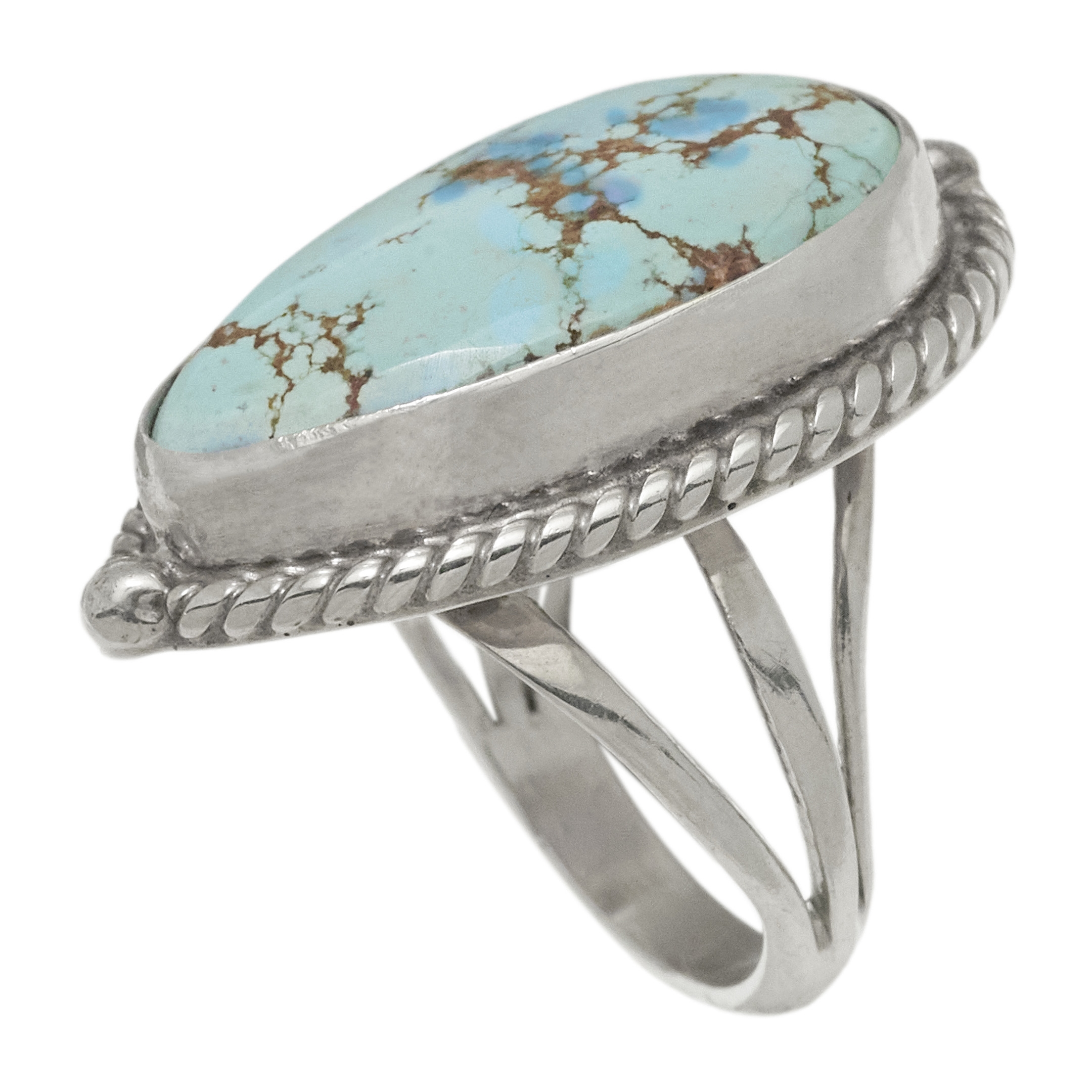 Turquoise and silver ring BA1728 - Harpo Paris