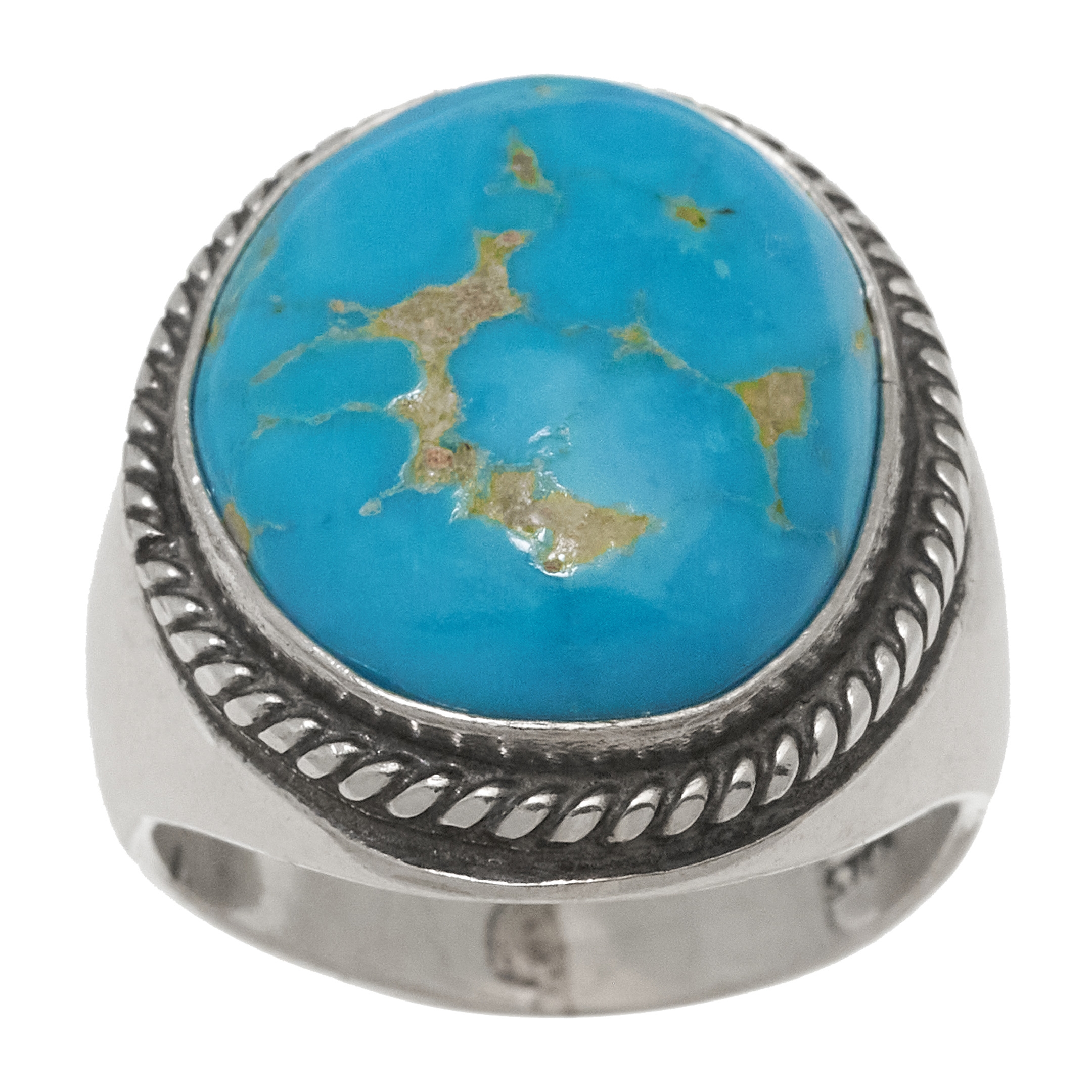 Turquoise and silver ring BA1751 - Harpo Paris