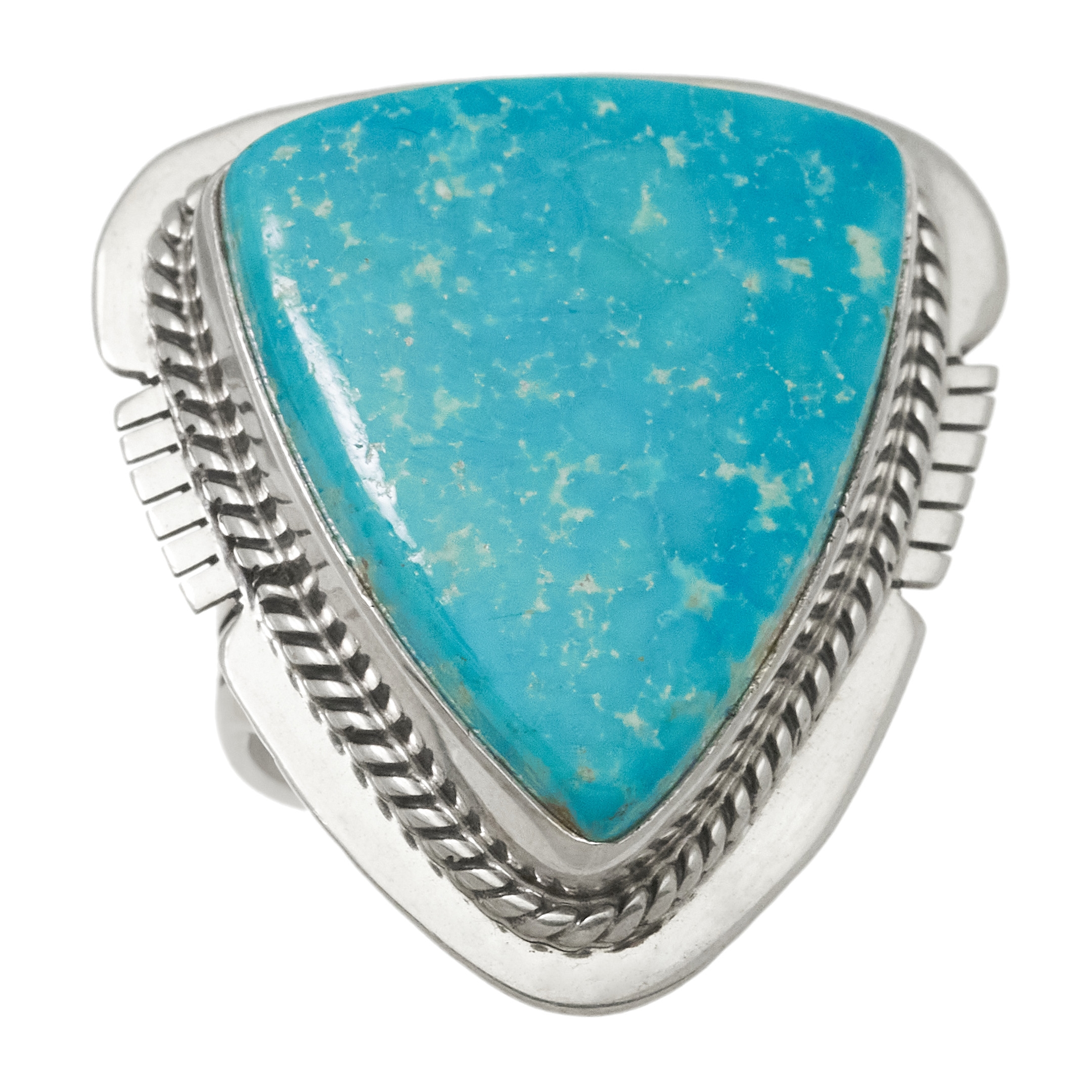Turquoise and silver ring BA1755 - Harpo Paris