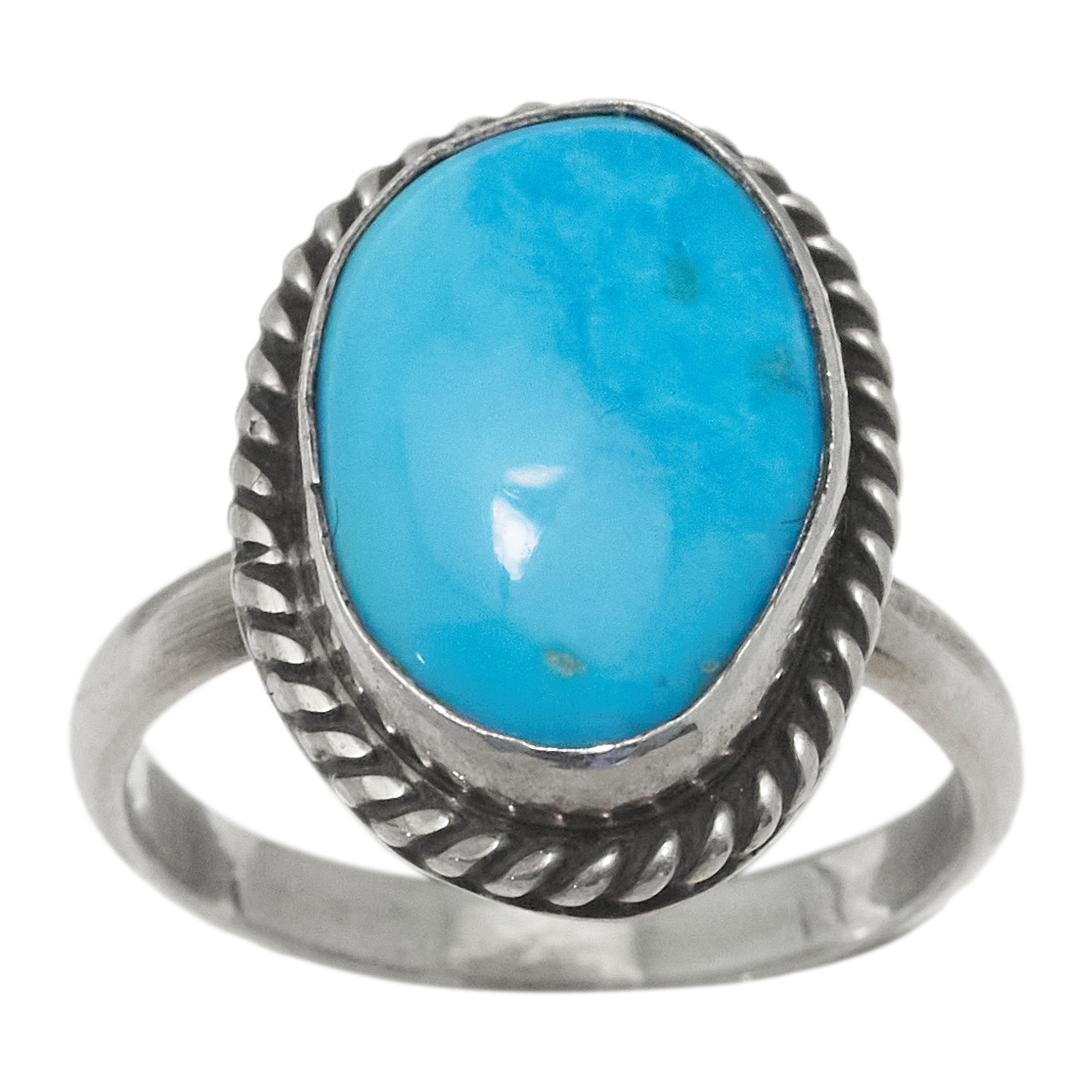 Turquoise and silver ring BA1764 - Harpo Paris