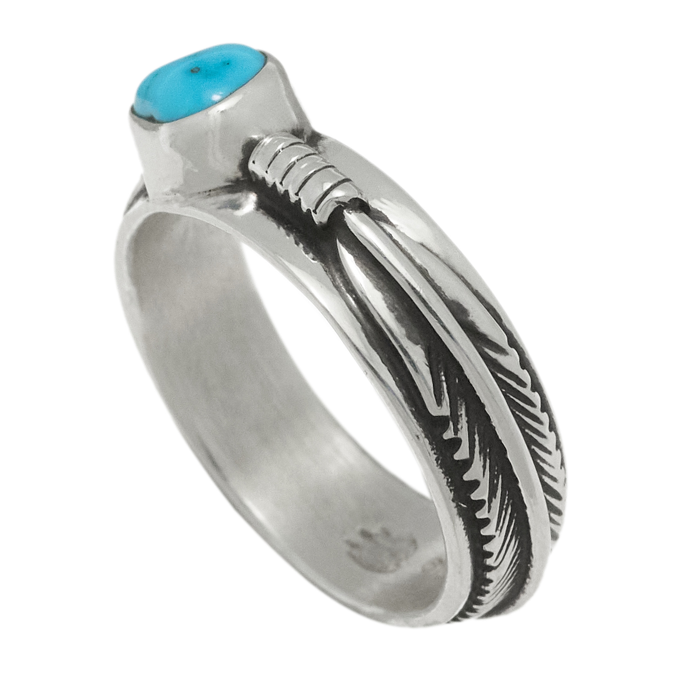 Turquoise and silver ring  BA1767 - Harpo Paris