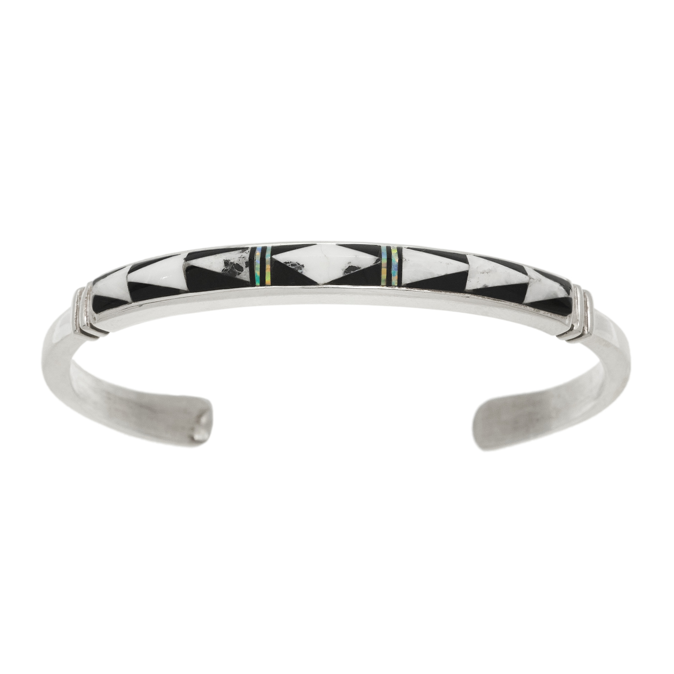 inlay and silver bracelet BR939 - Harpo Paris