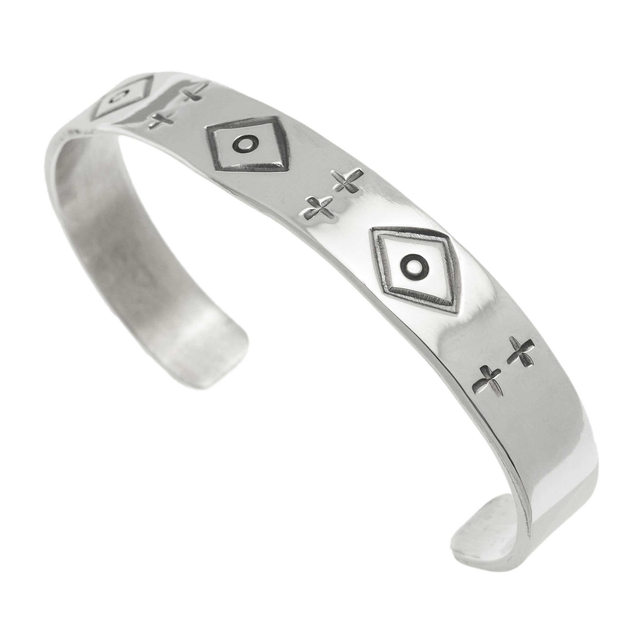 Navajo bracelet in silver BR946 - Harpo Paris
