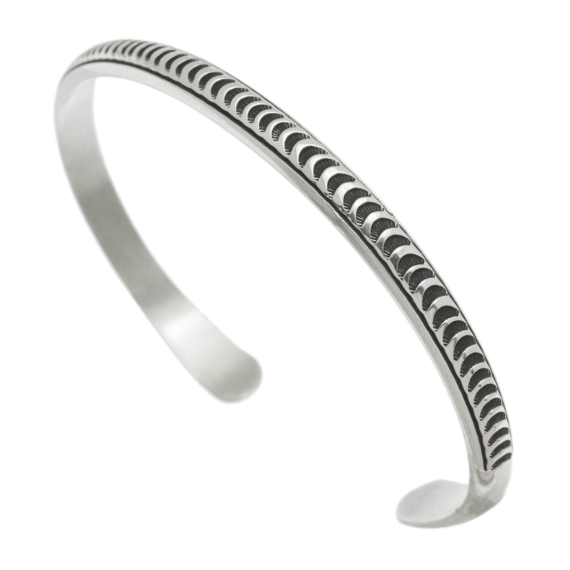 Navajo bracelet in silver BR951 - Harpo Paris