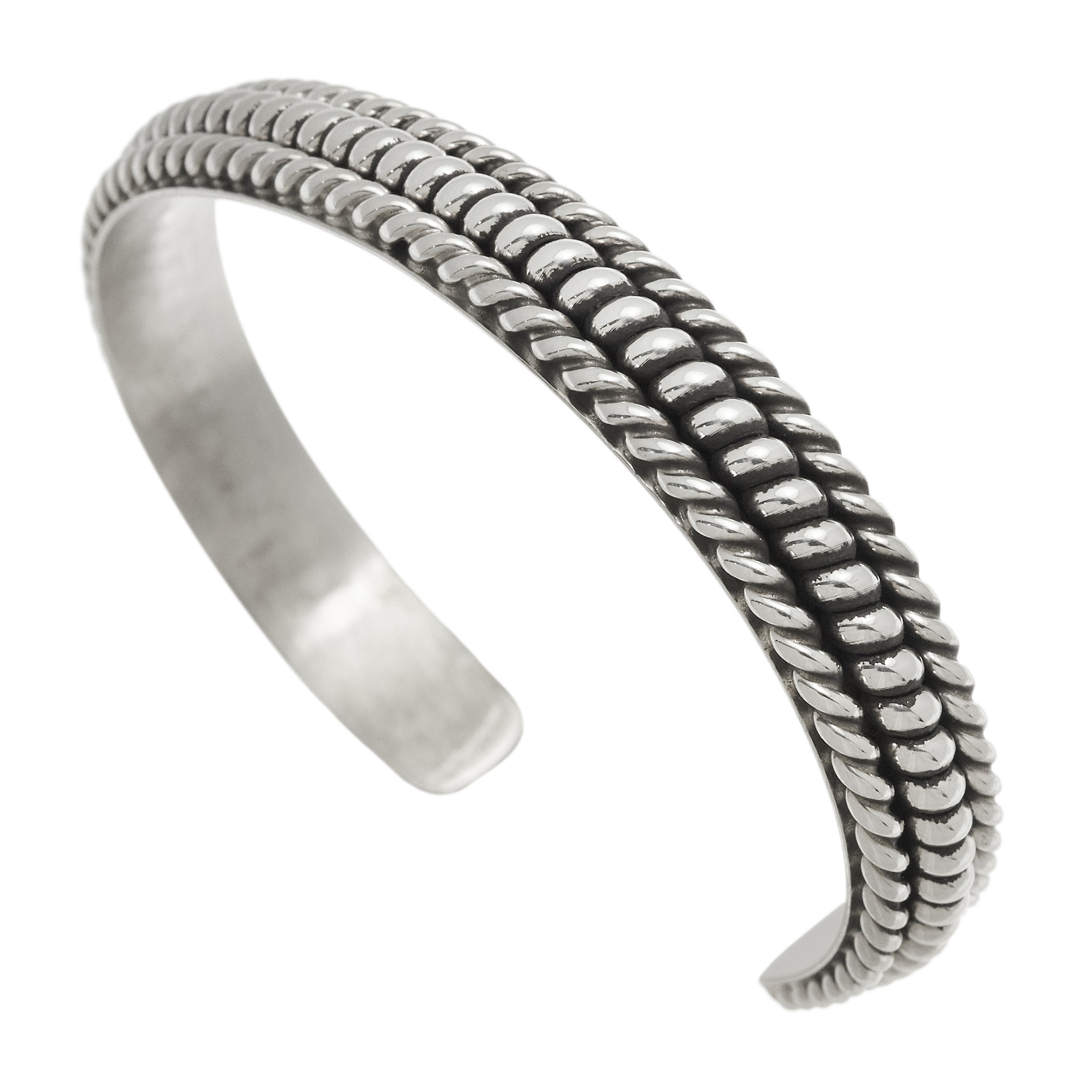 Navajo bracelet in silver BR953 - Harpo Paris