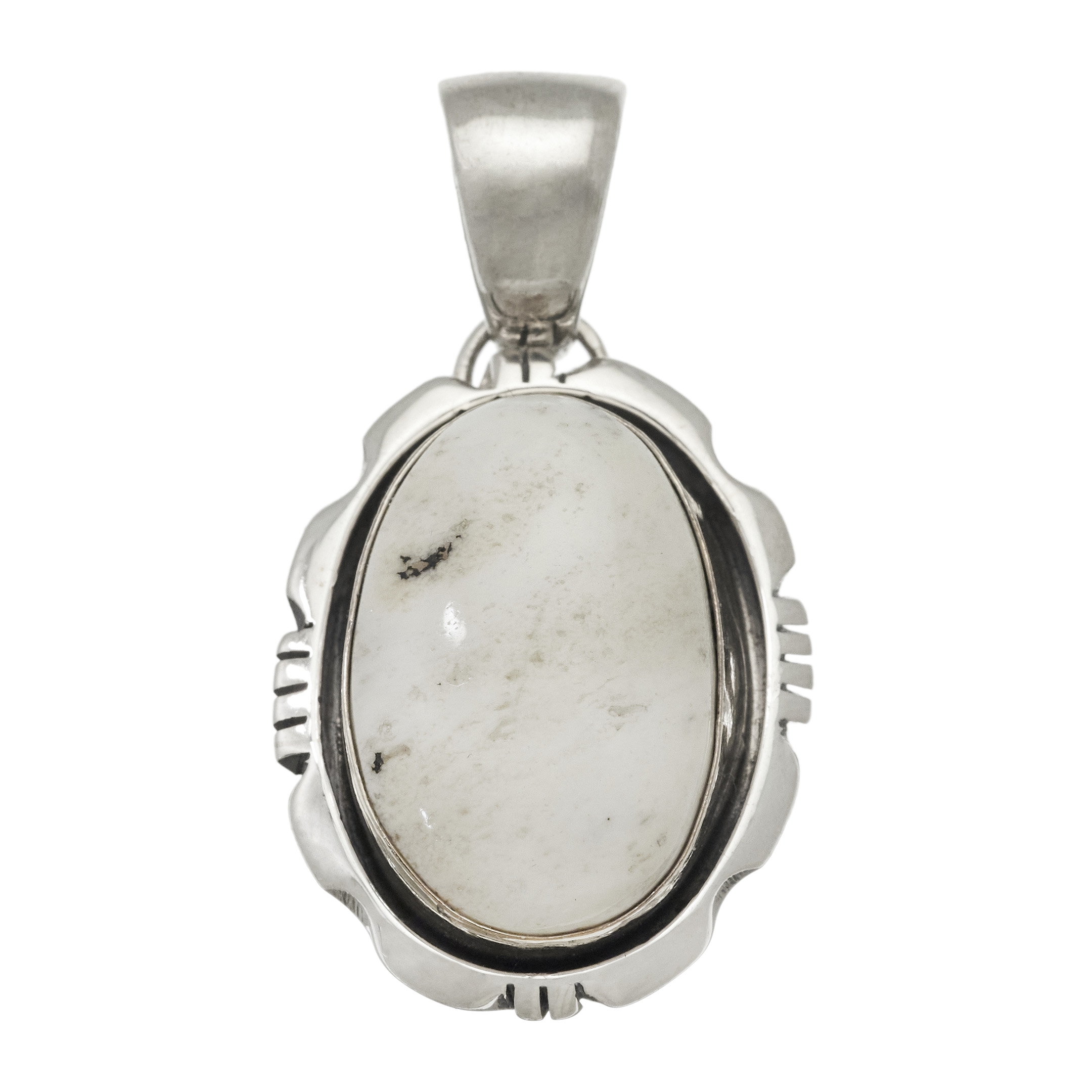 White Buffalo pendant in sterling silver PE624 - Harpo Paris