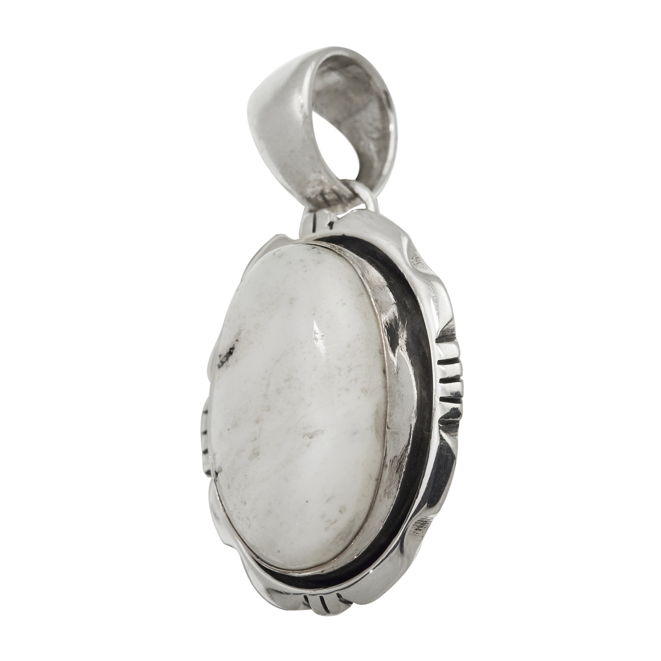 White Buffalo pendant in sterling silver PE624 - Harpo Paris