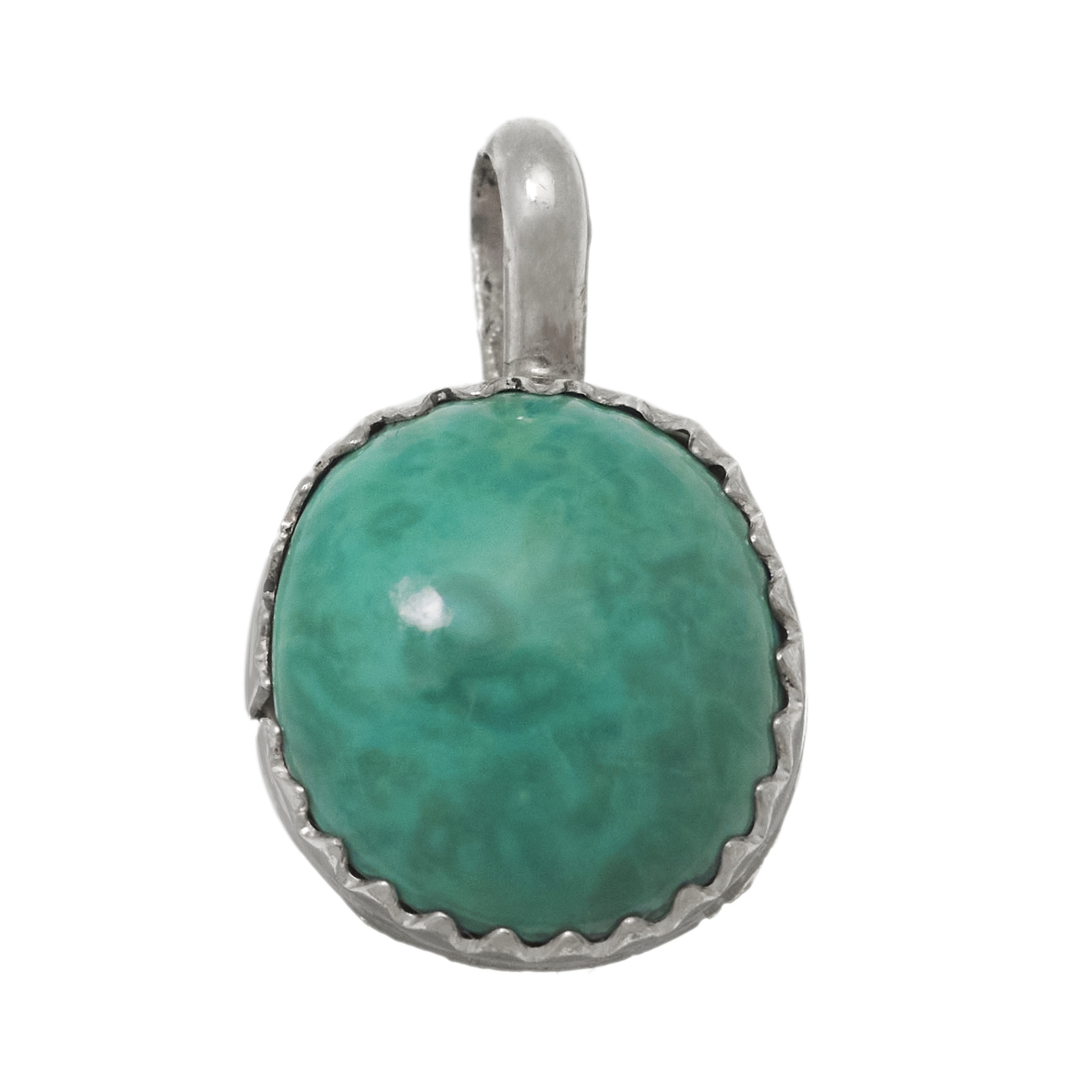 Turquoise Navajo pendant, PE628 - Harpo Paris