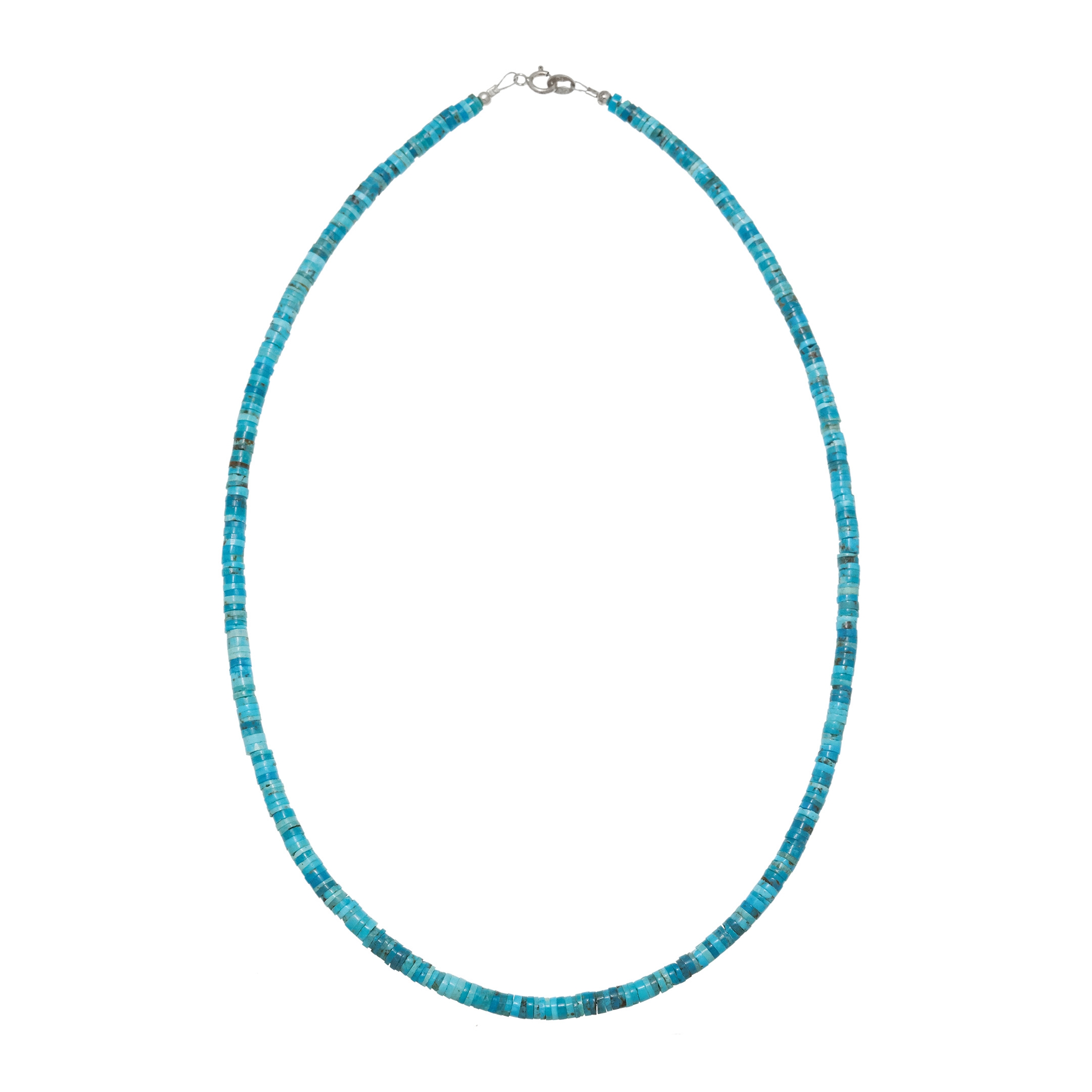 Pueblo necklace in turquoise heirs beads, CO265 - Harpo Paris