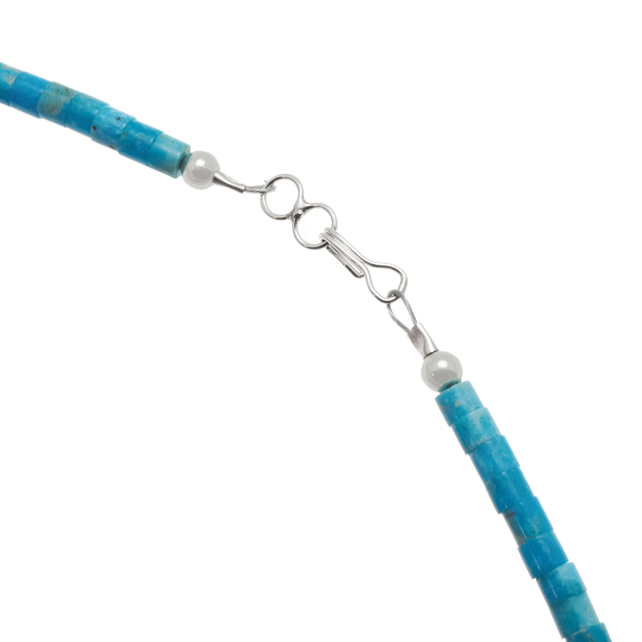 Pueblo necklace in turquoise heirs beads, CO279 - Harpo Paris