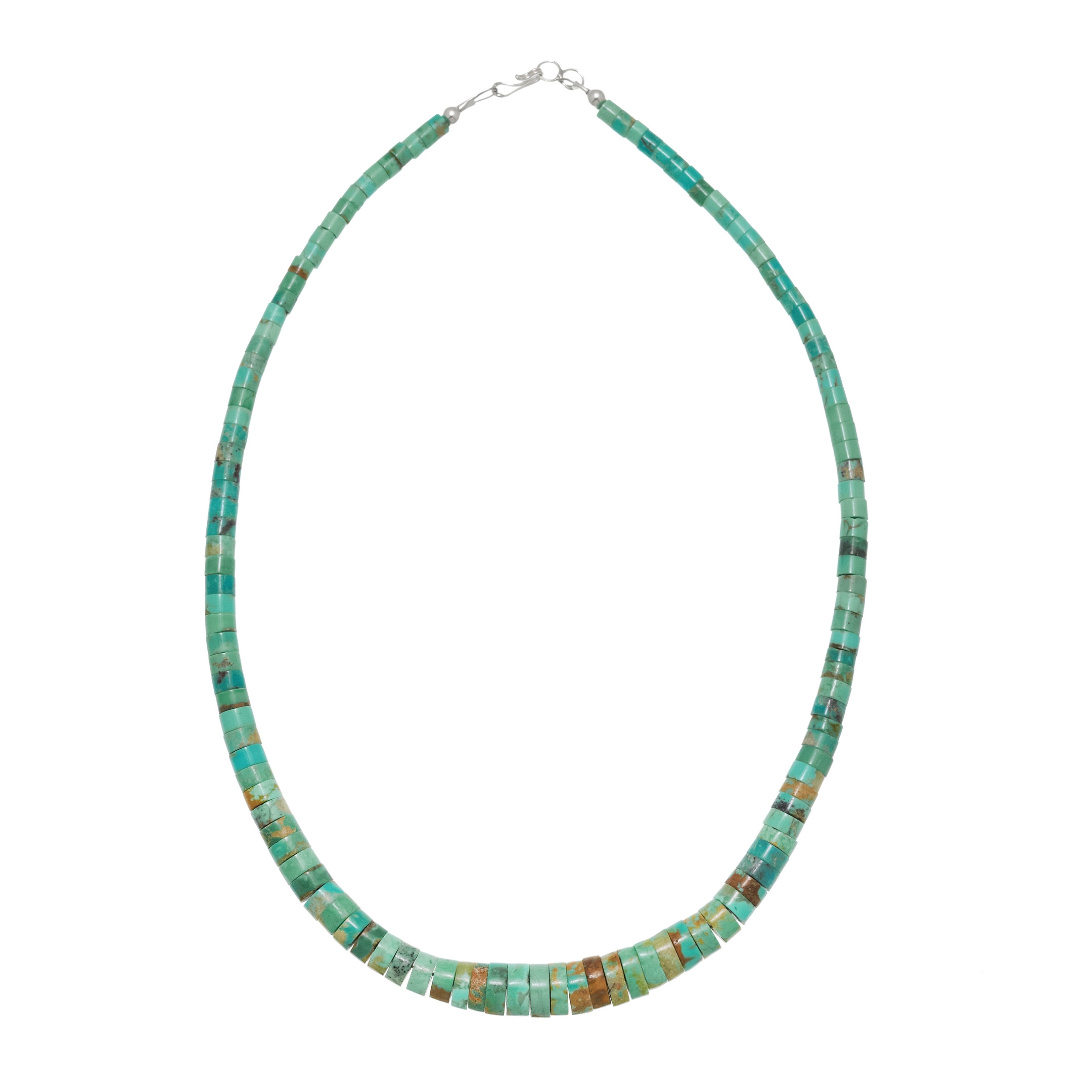 Collier Pueblo en perles heishi turquoise, CO267 - Harpo Paris