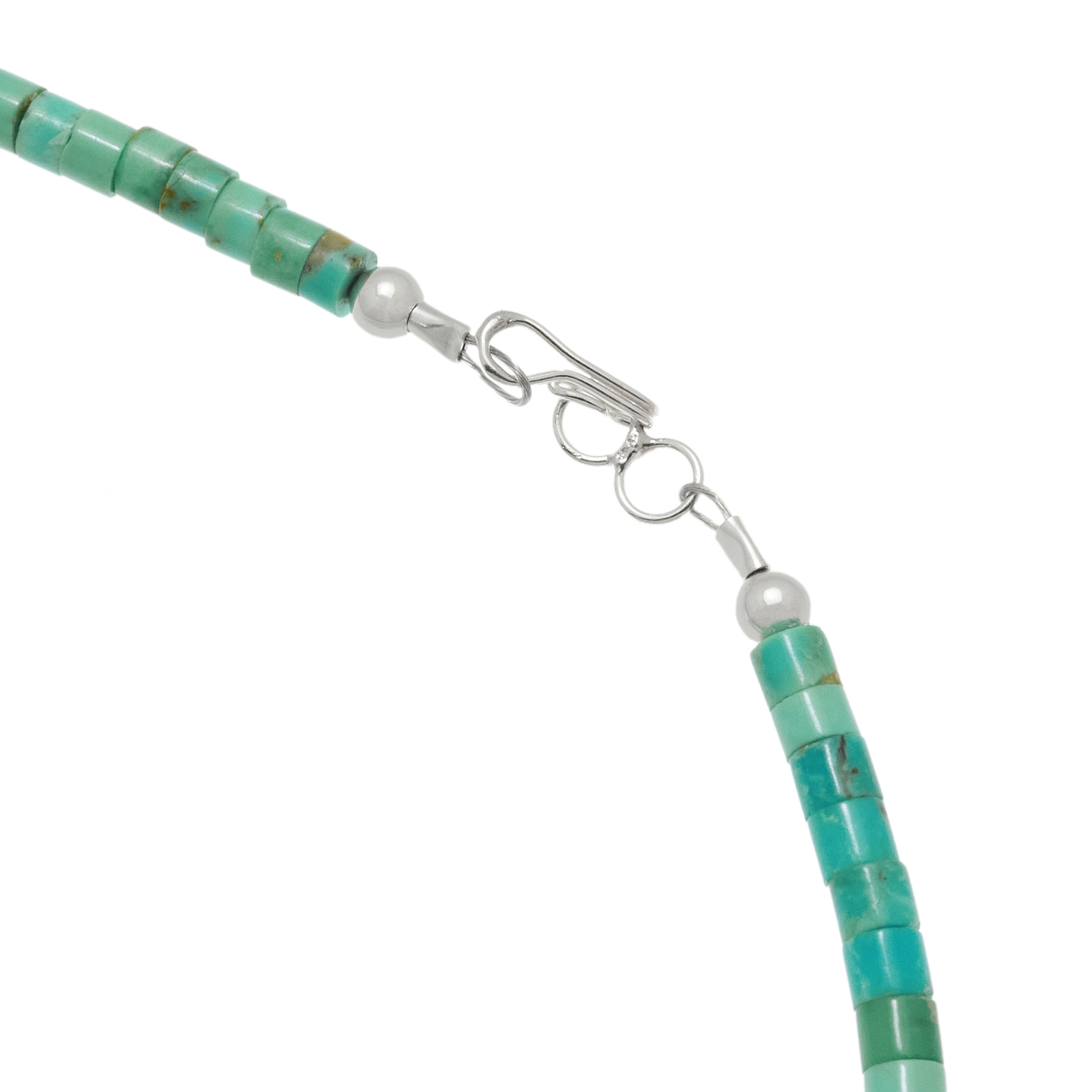 Pueblo necklace in turquoise heirs beads, CO267 - Harpo Paris