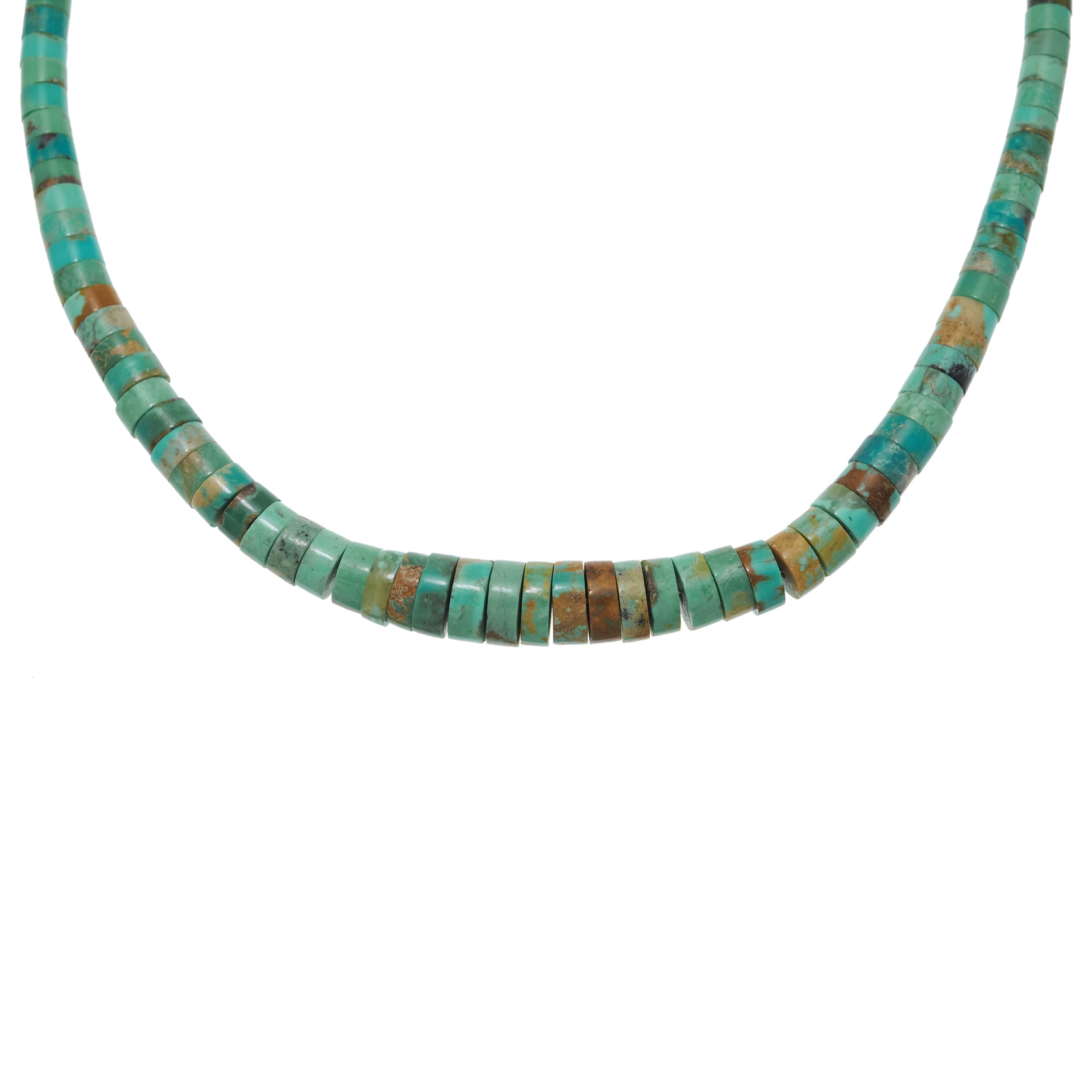 Pueblo necklace in turquoise heirs beads, CO267 - Harpo Paris