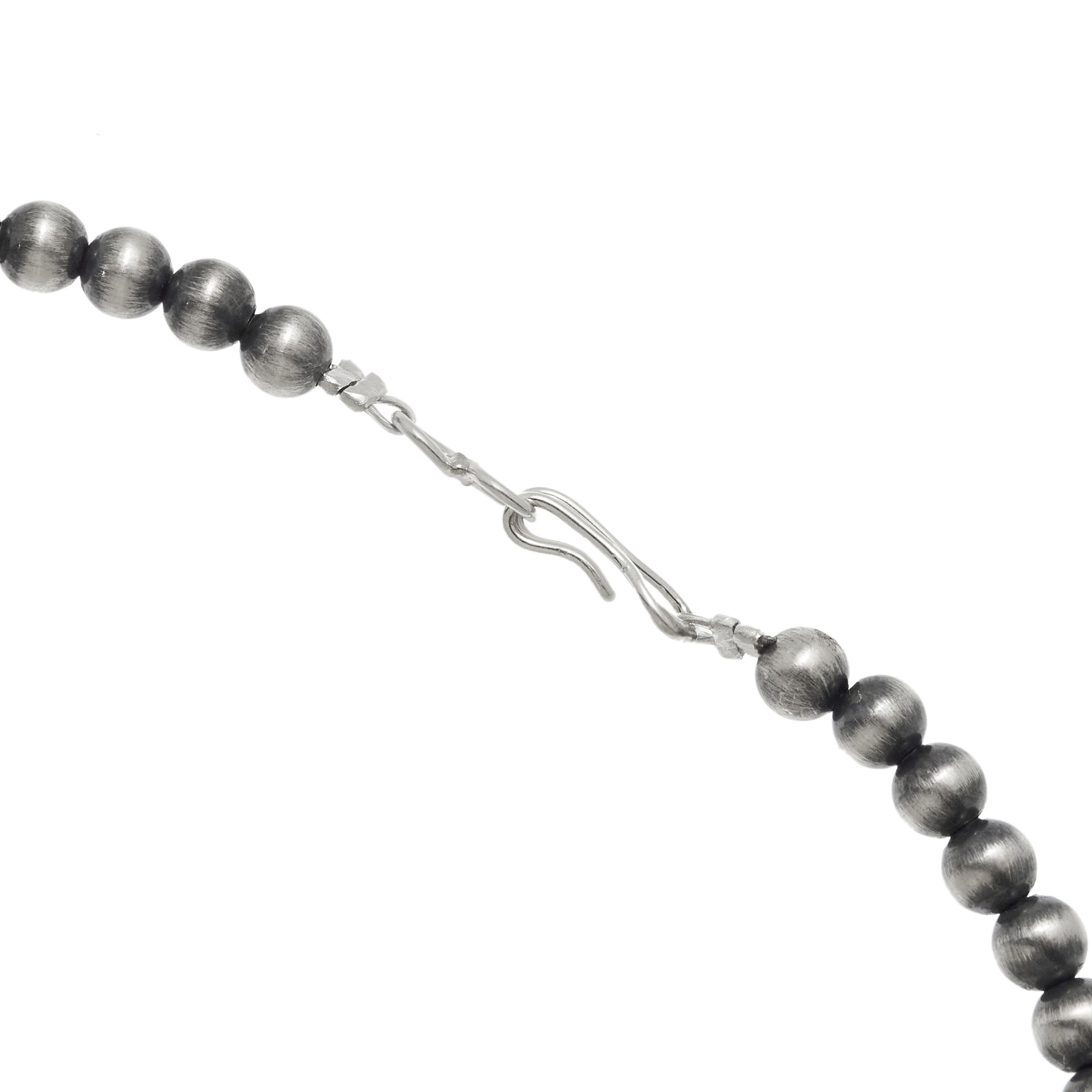 Silver beads necklace CO275 - Harpo Paris
