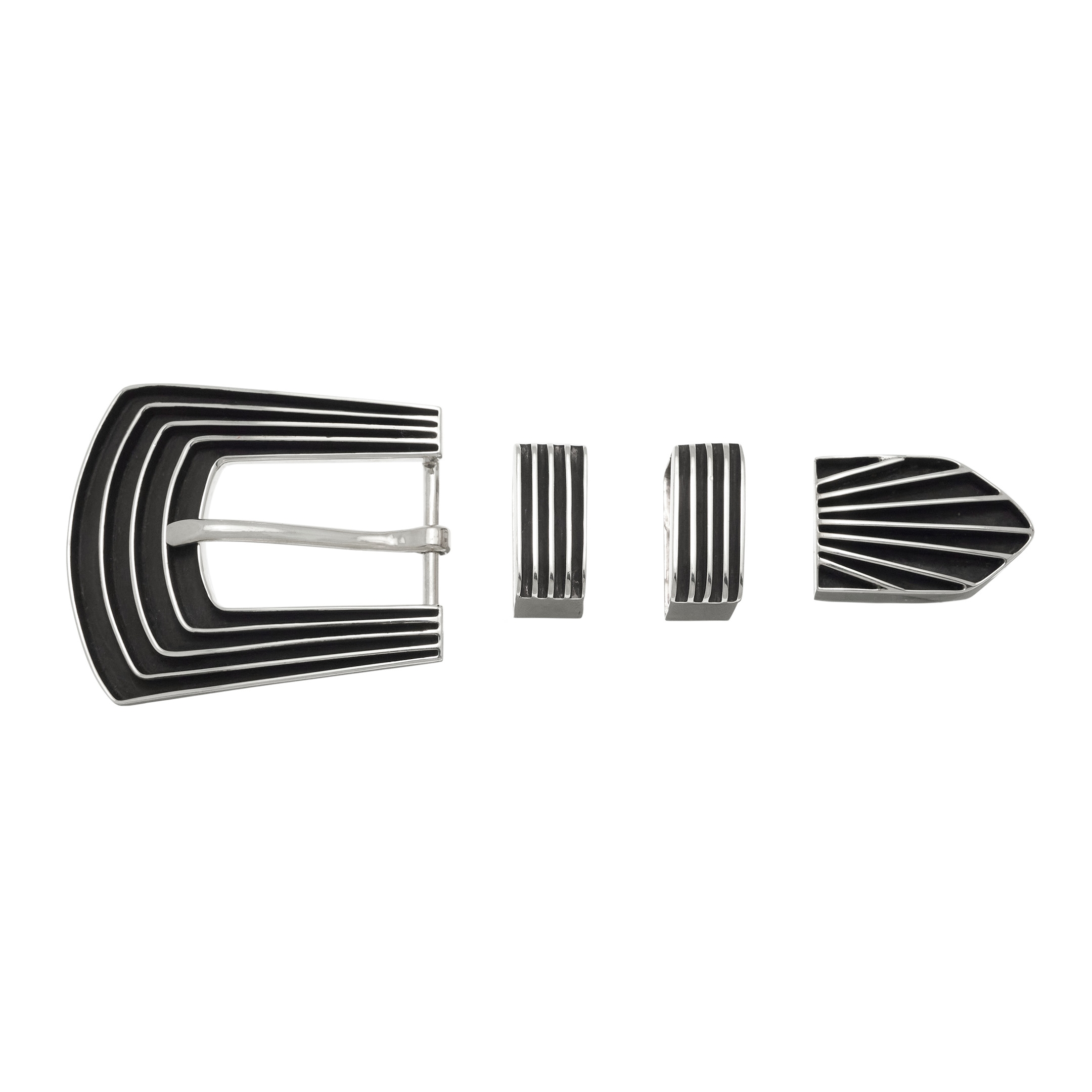 Ranger buckle all silver BK90 - Harpo Paris