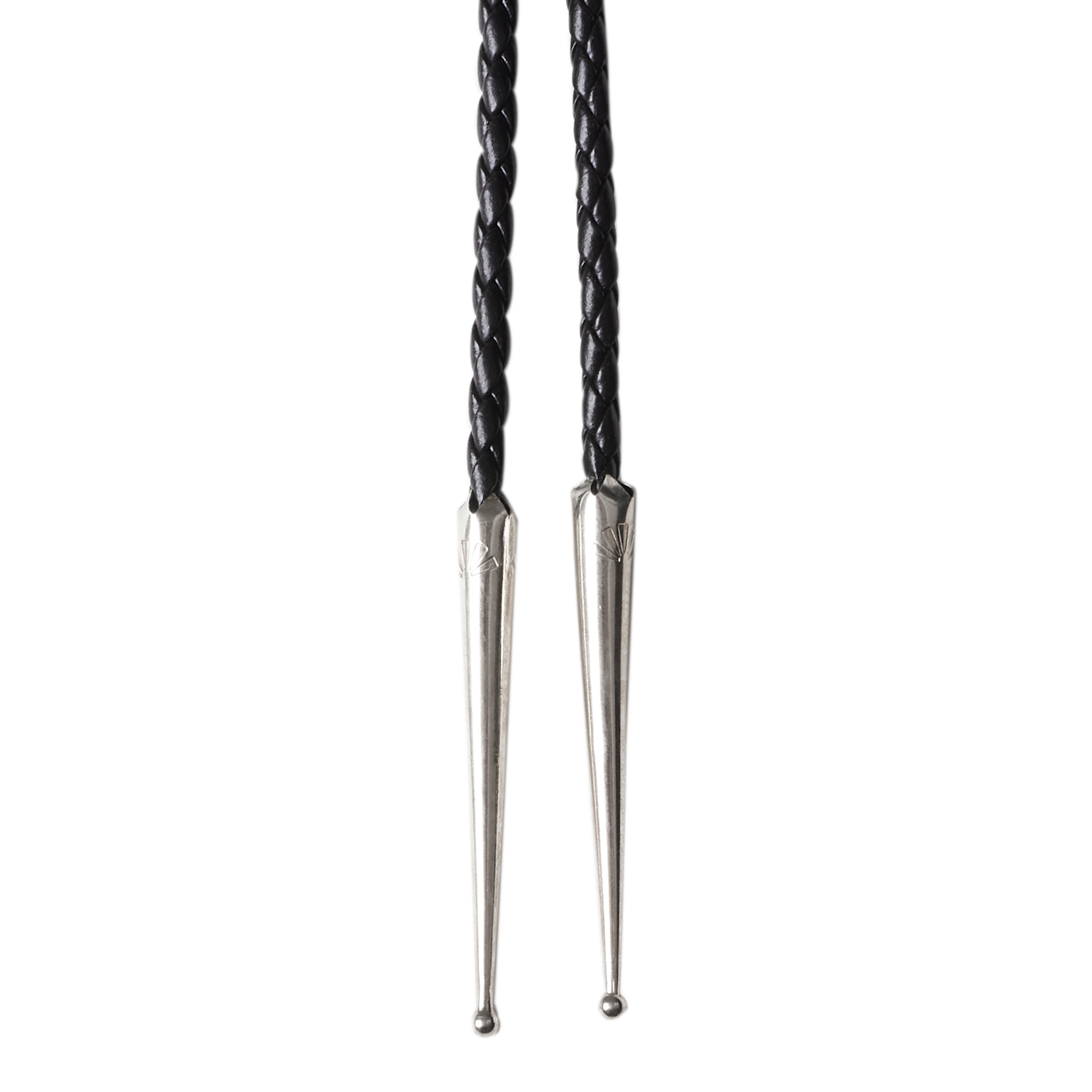 Zuni Sunface inlay and silver Bolo tie BT84 - Harpo Paris