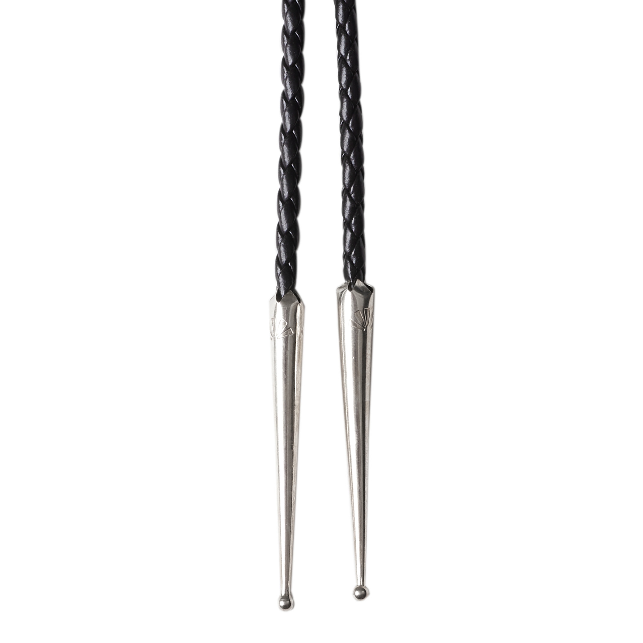 Zuni Sunface inlay and silver Bolo tie BT85 - Harpo Paris