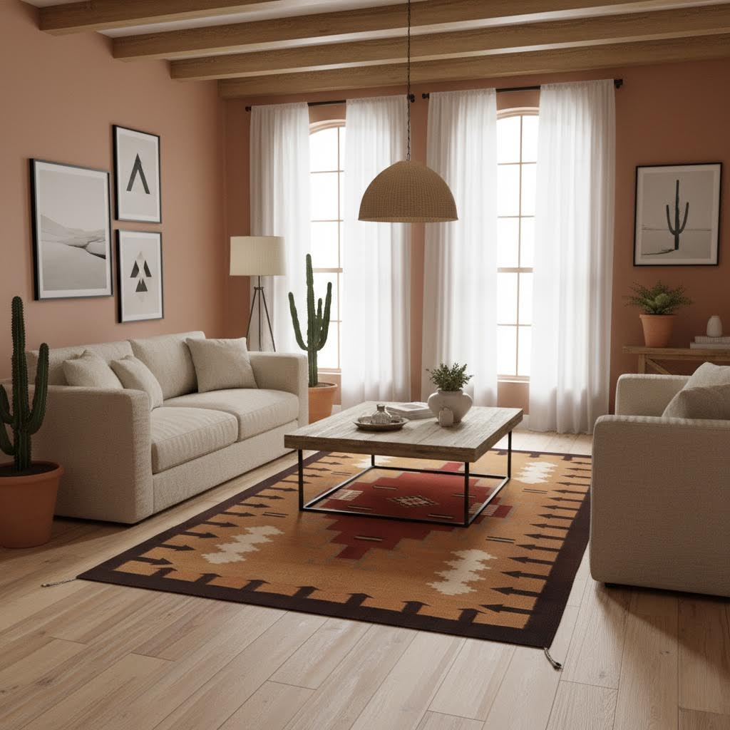 Zapotec rug mexican handcraft T94 - Harpo Paris