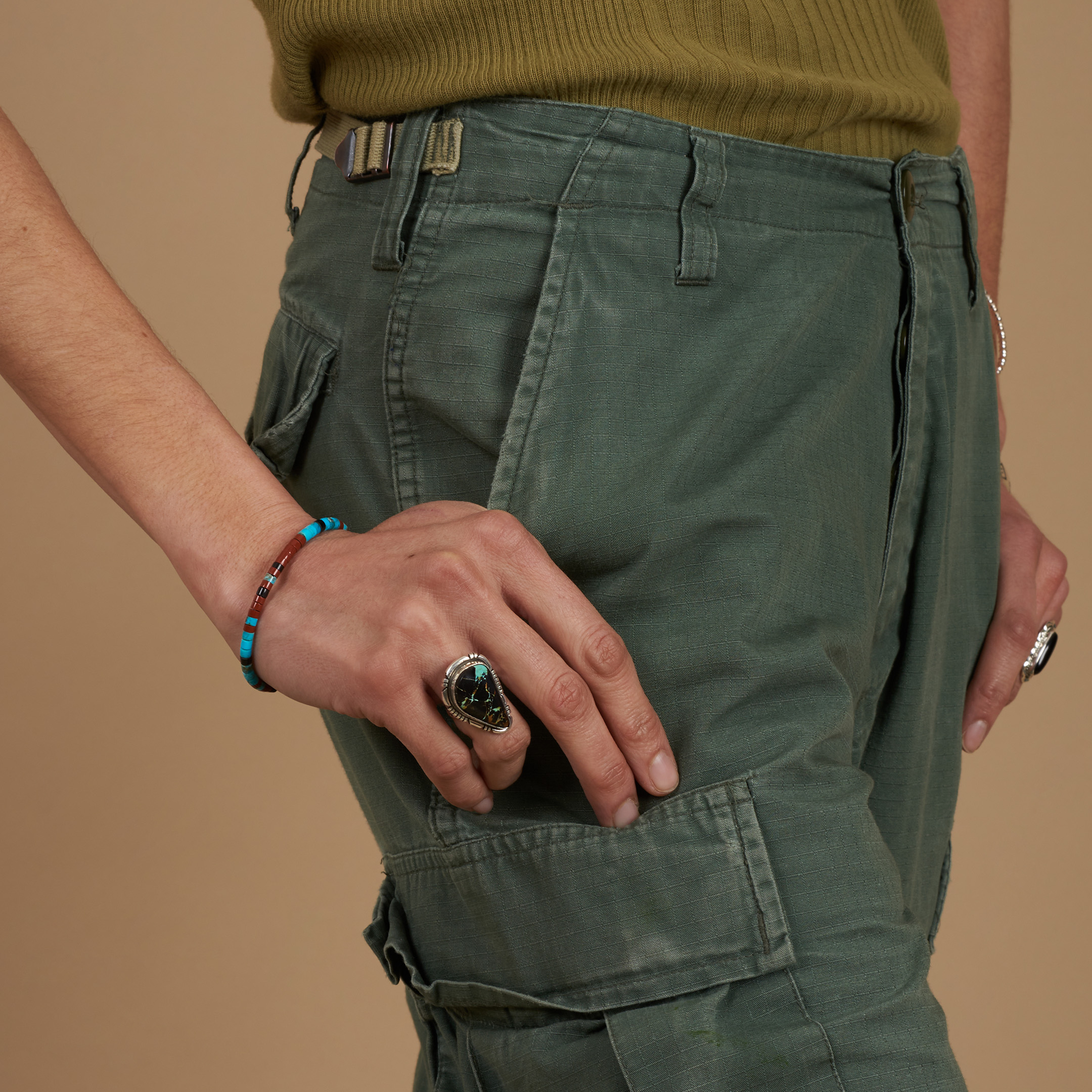 Turquoise and silver ring BA1688 - Harpo Paris