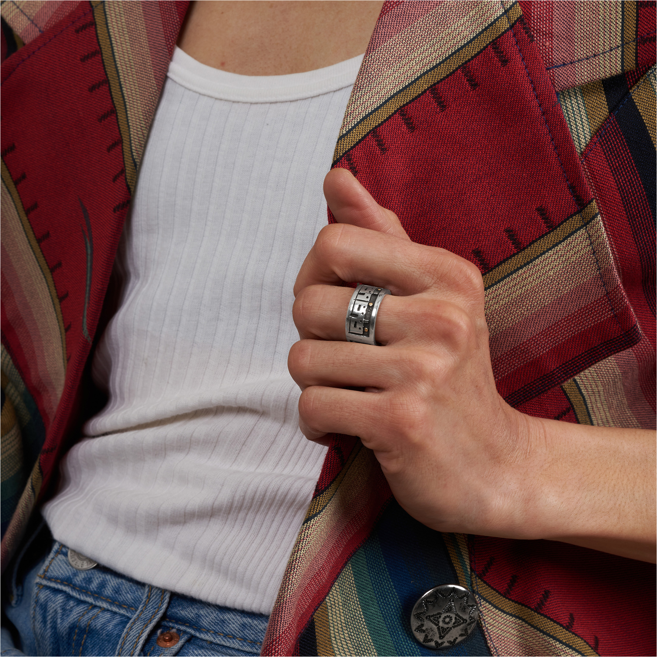 Sterling silver ring, BA1706 - Harpo Paris