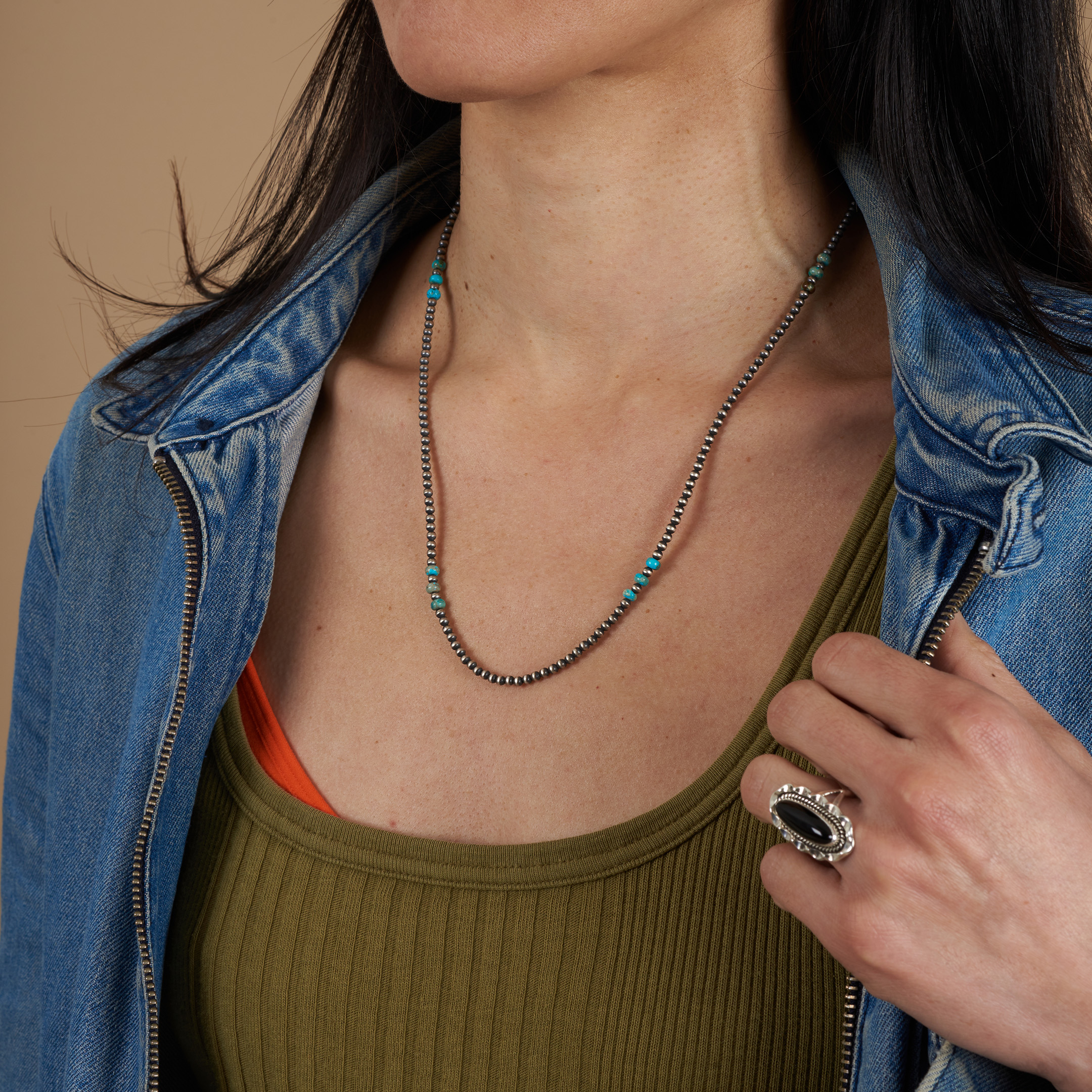 Bague en onyx sertie dans de l'argent BA1716 - Harpo Paris