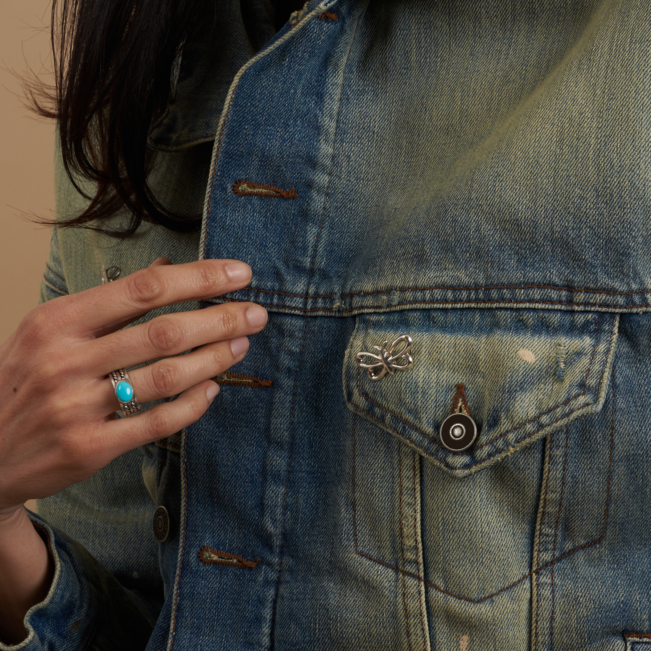 Bague turquoise et argent BA1766 - Harpo Paris