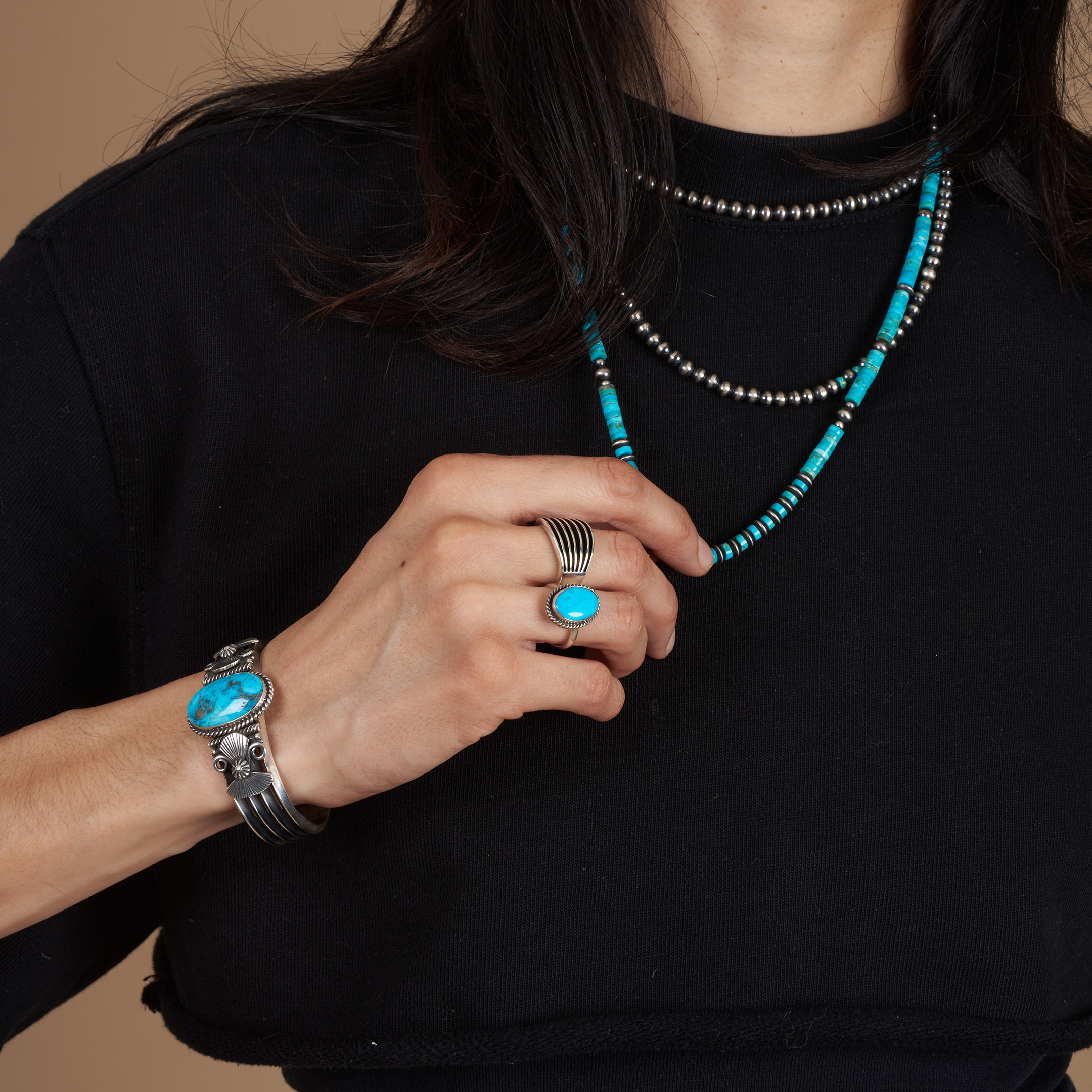 Navajo ring in silver. | Harpo paris