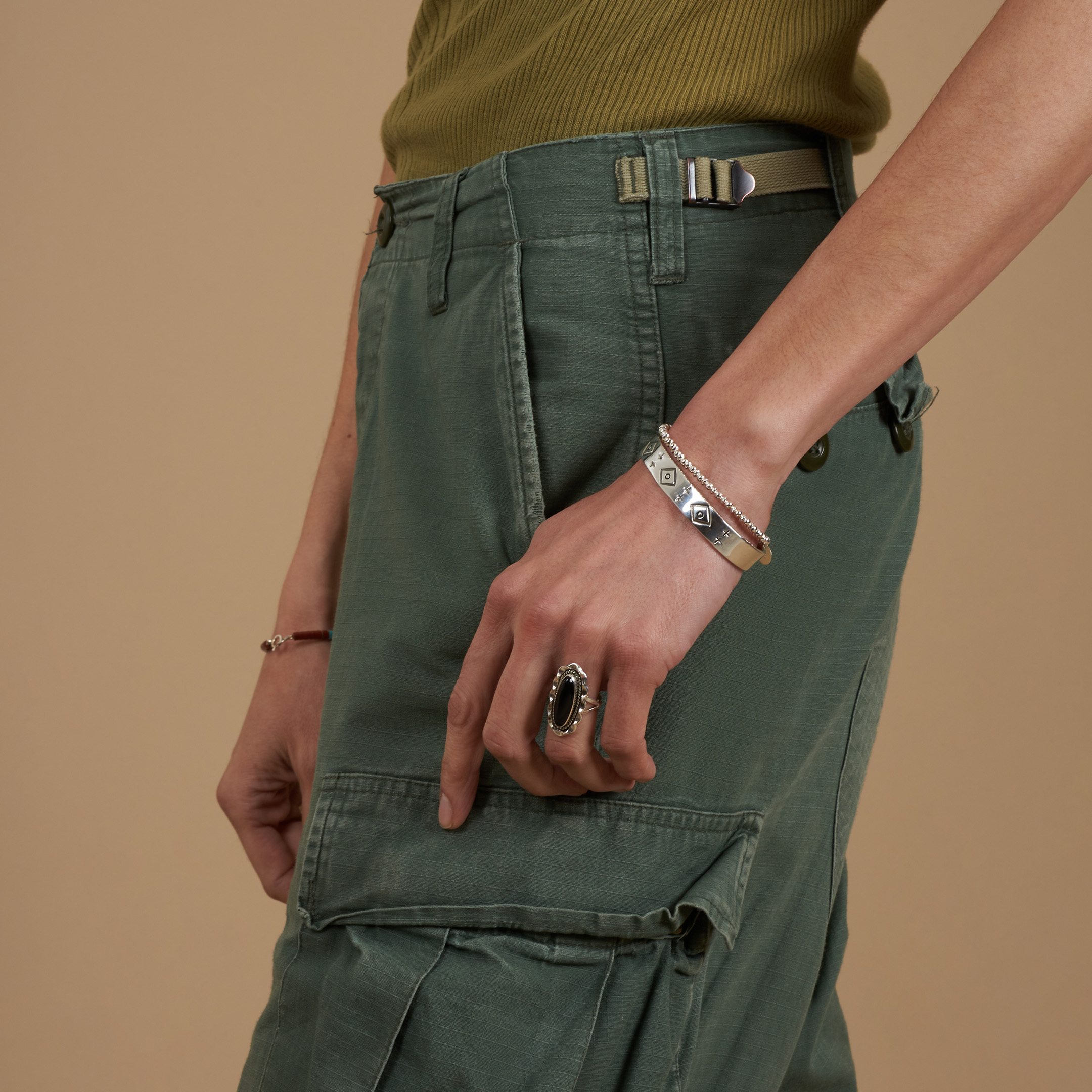 Navajo bracelet in silver BR946 - Harpo Paris