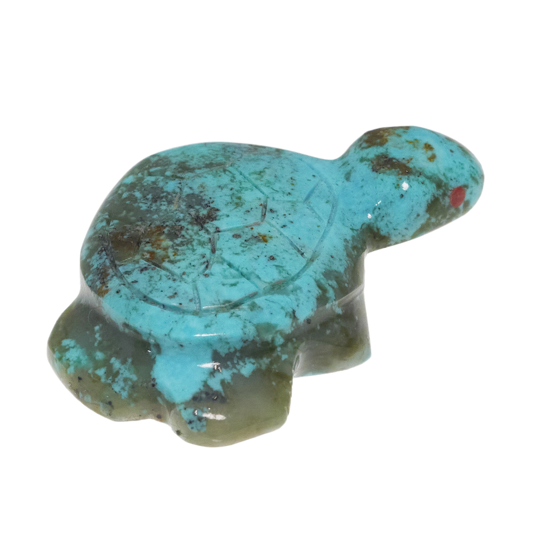 Fétiche tortue Zuni FE267 - Harpo Paris