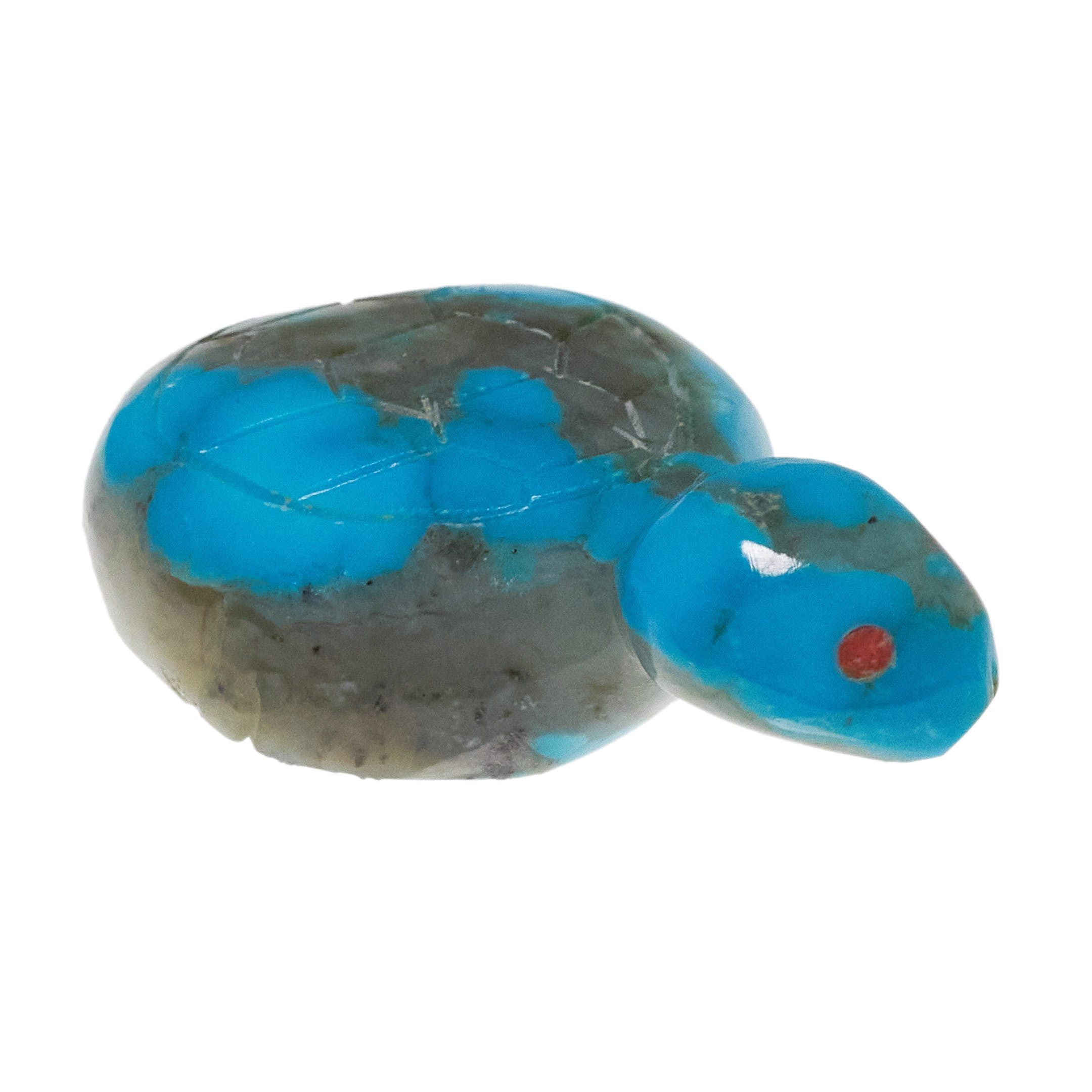 Fétiche tortue Zuni FE269 - Harpo Paris