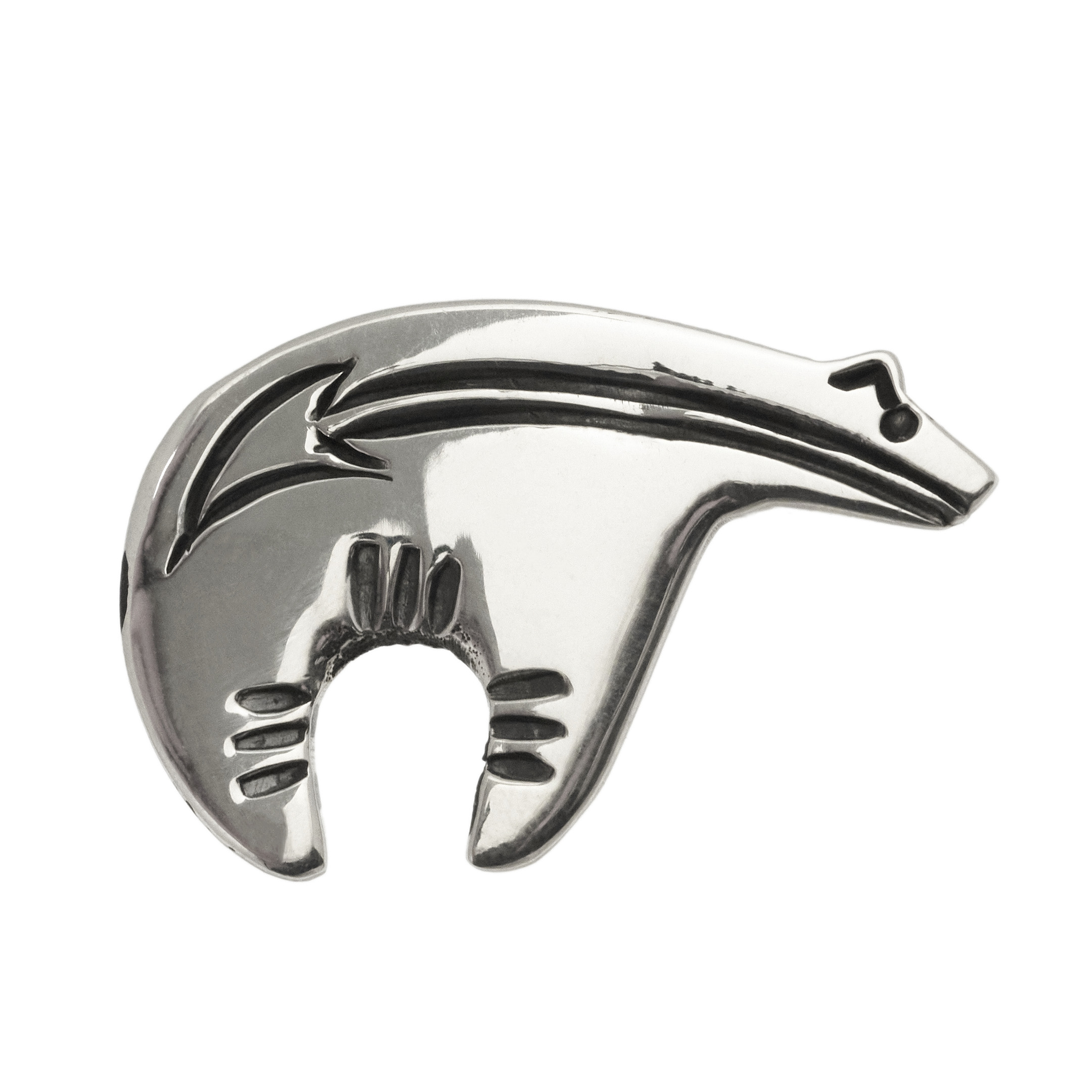 Broche ours argent BRO101 - Harpo Paris