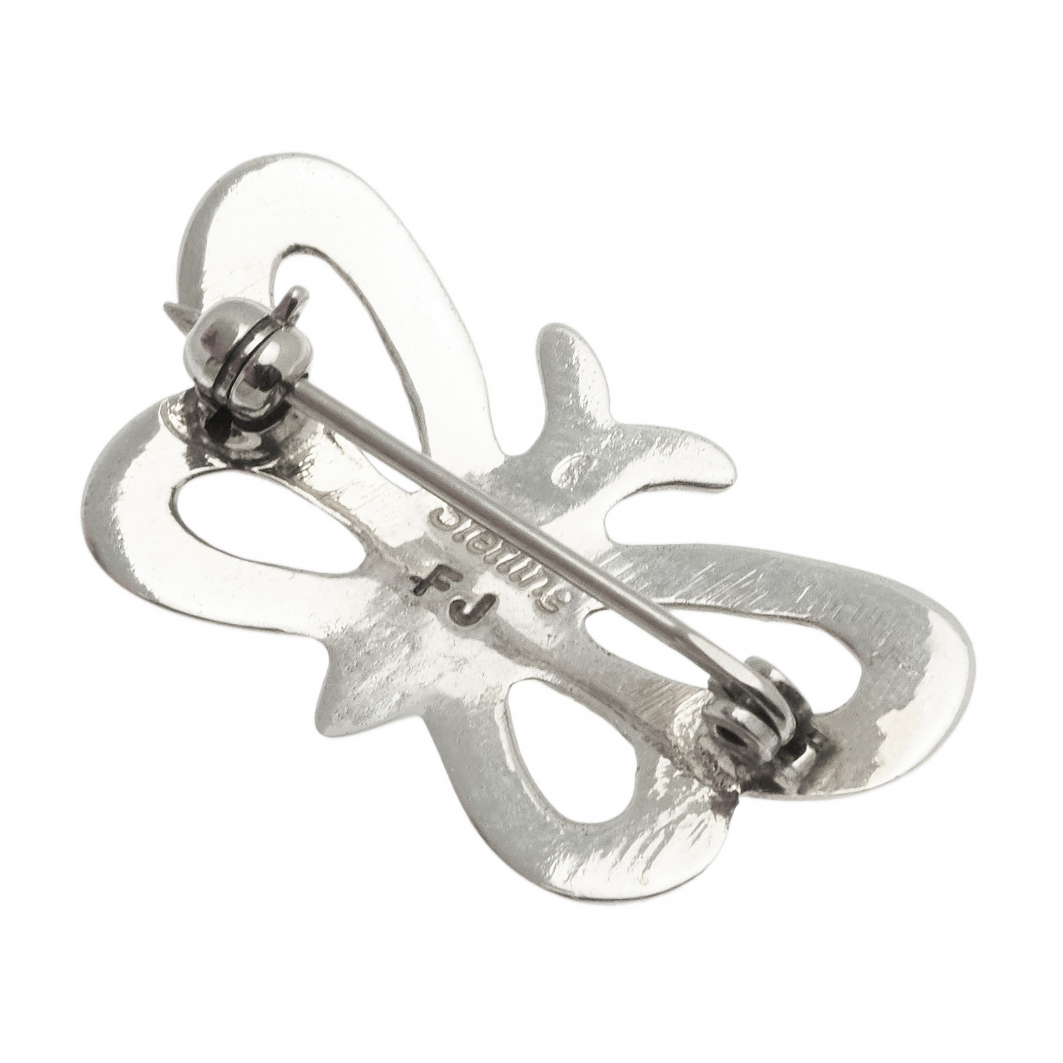 Broche papillon argent BRO104 - Harpo Paris