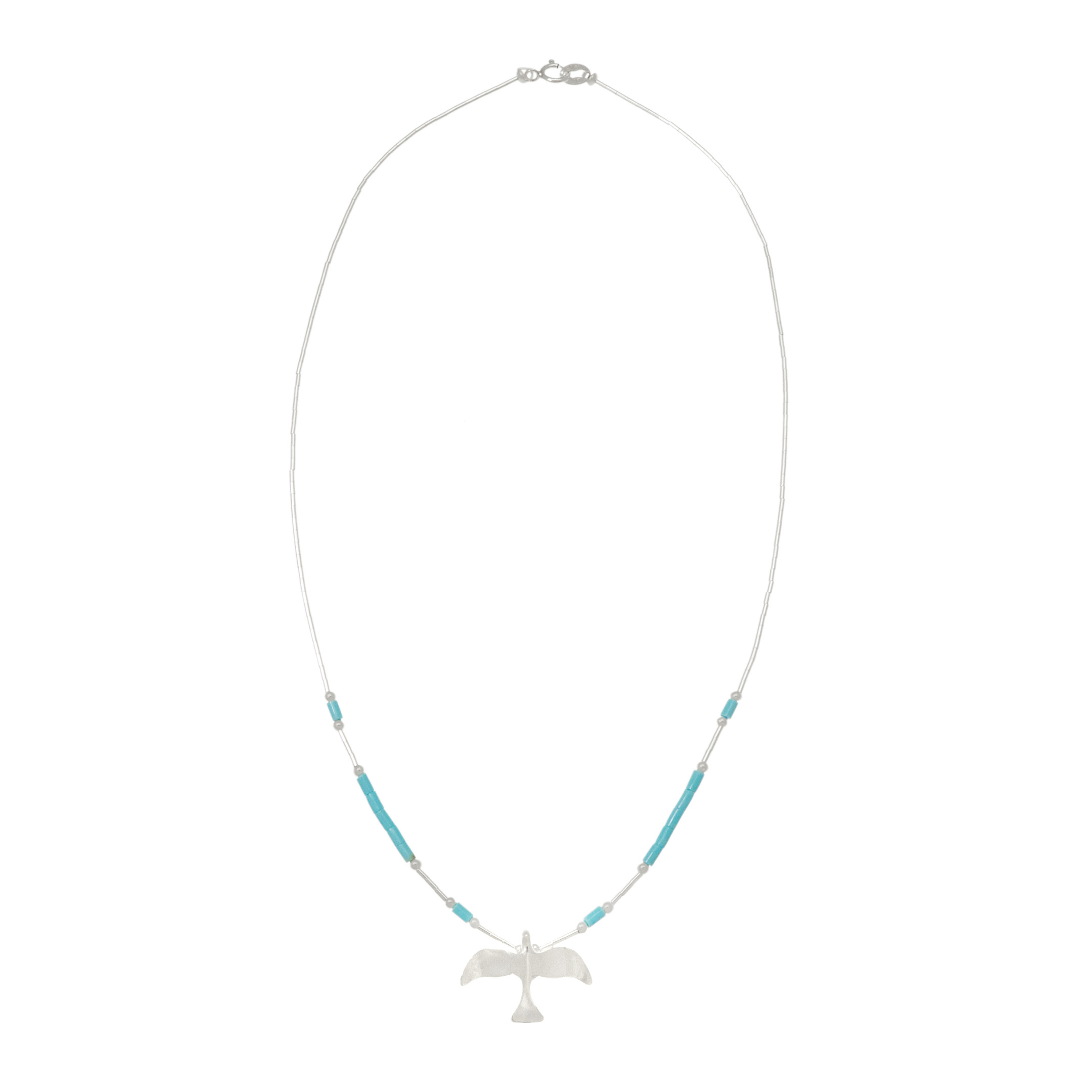 Colliers liquid silver colombe N923 - Harpo Paris