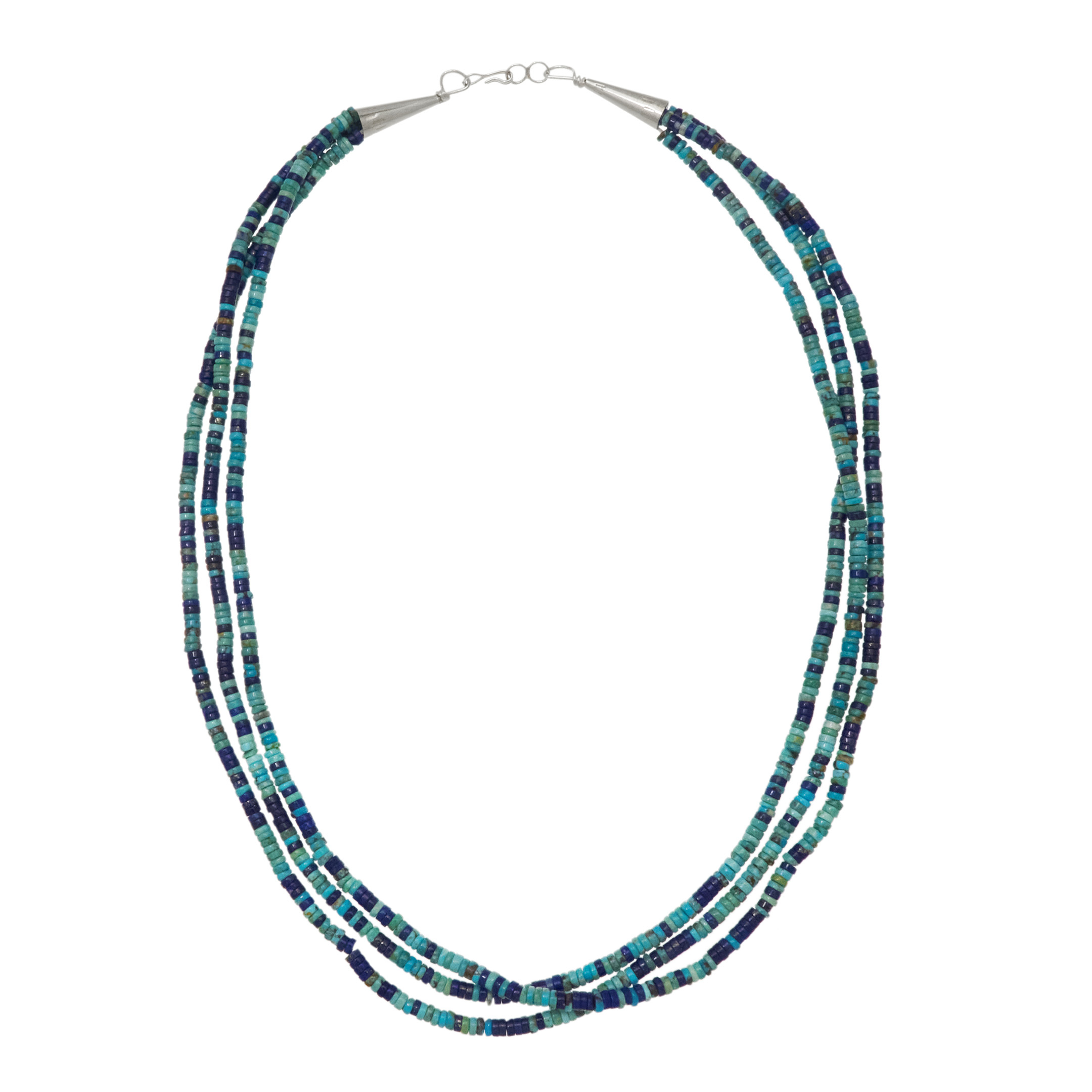 Collier turquoises et lapis-lasuli CO280 - Harpo Paris