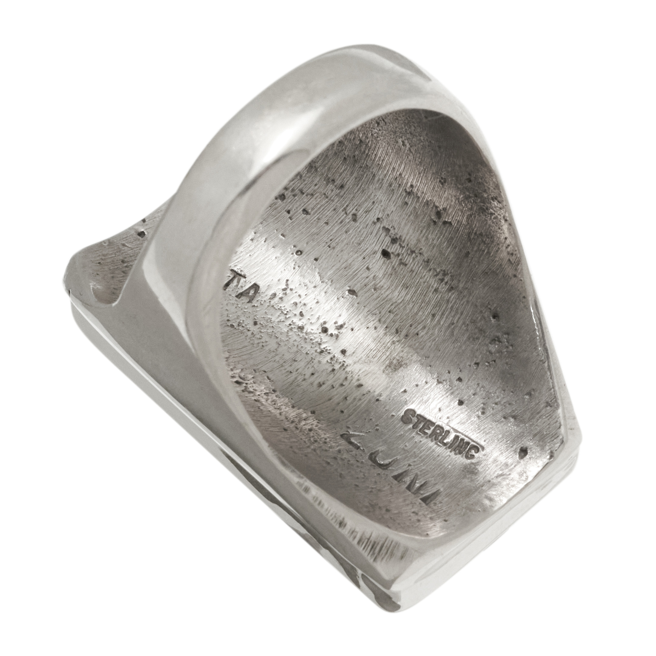 Inlay and silver ring BA1773 - Harpo Paris