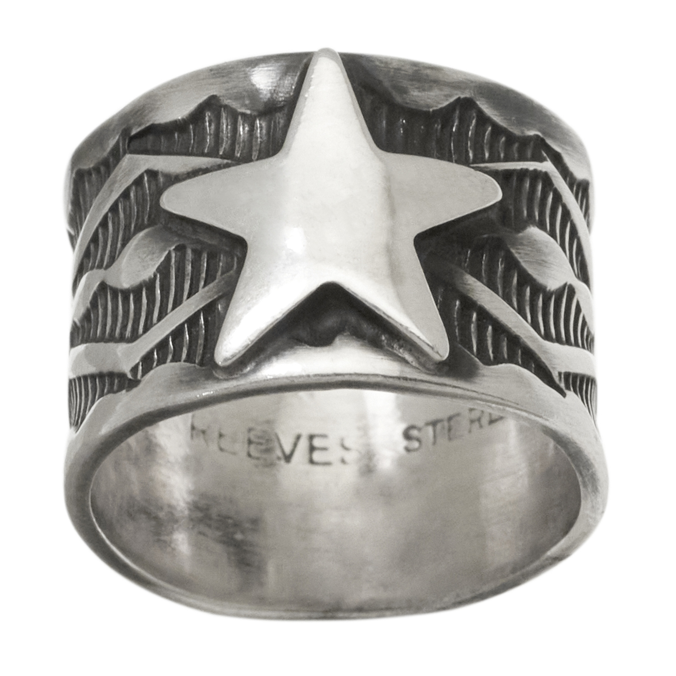 Anneau épais en argent massif BA1777 - Harpo Paris