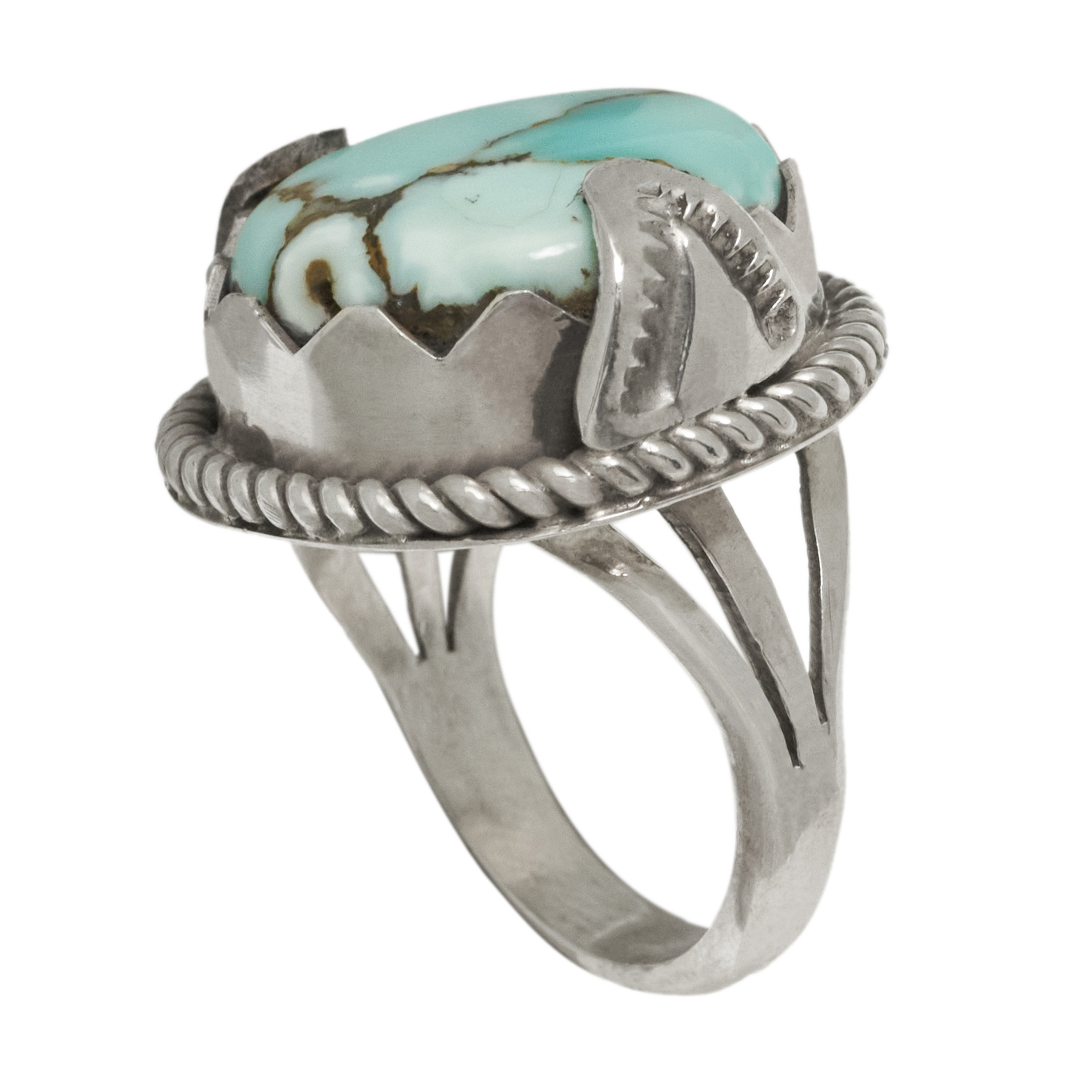 Bague turquoise et argent BA1779 - Harpo Paris