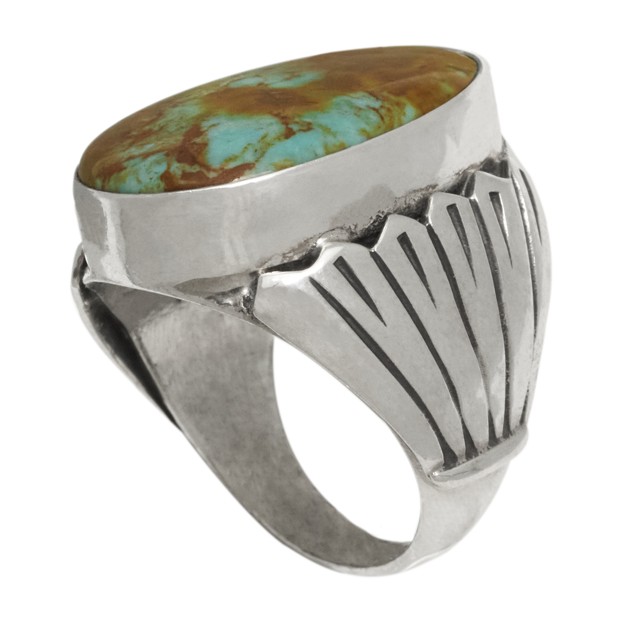Navajo turquoise ring BA1781 - Harpo Paris