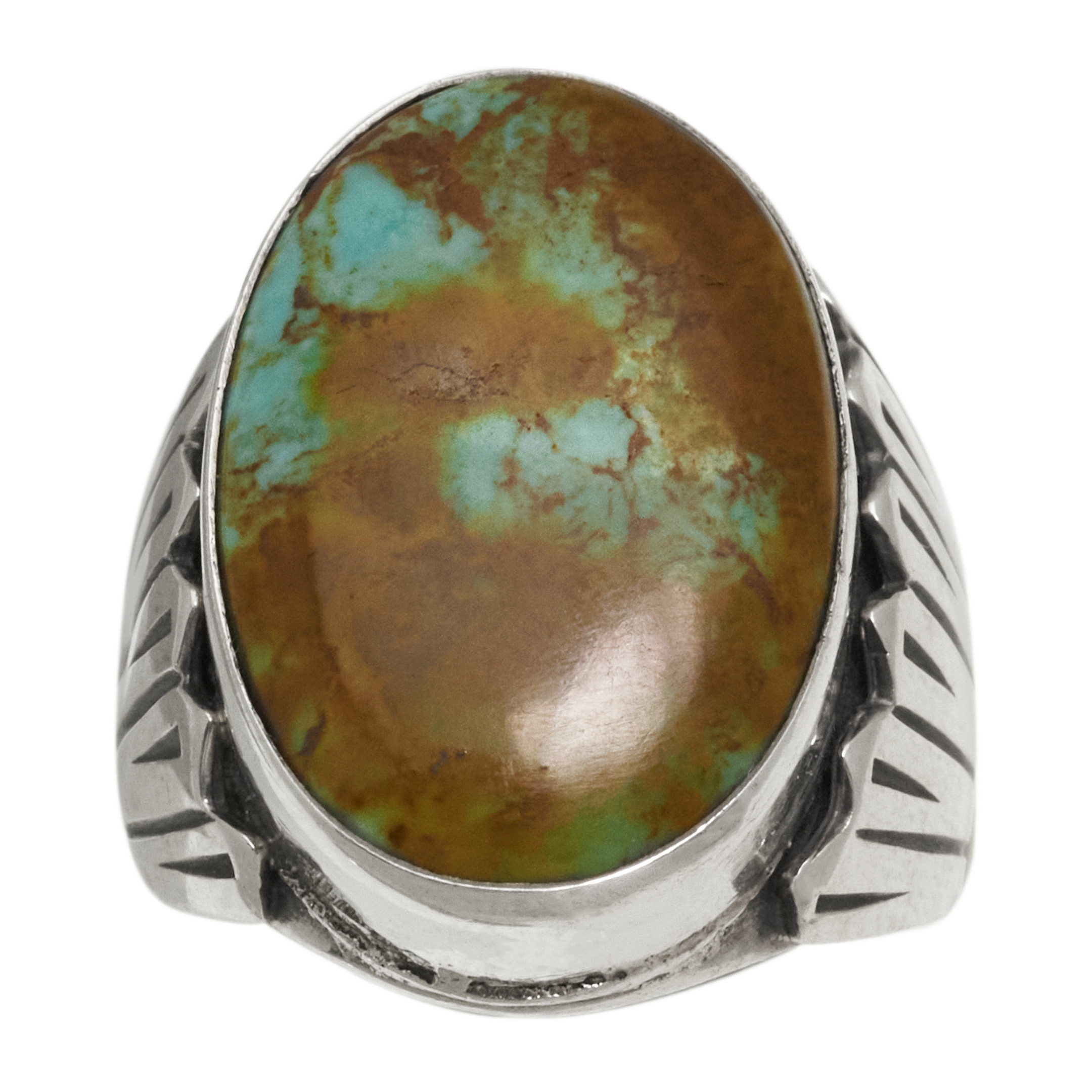 Navajo turquoise ring BA1781 - Harpo Paris