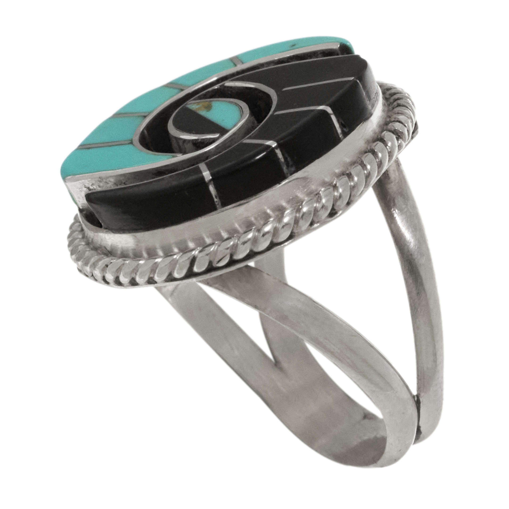 Turquoise and silver ring BA1783 - Harpo Paris