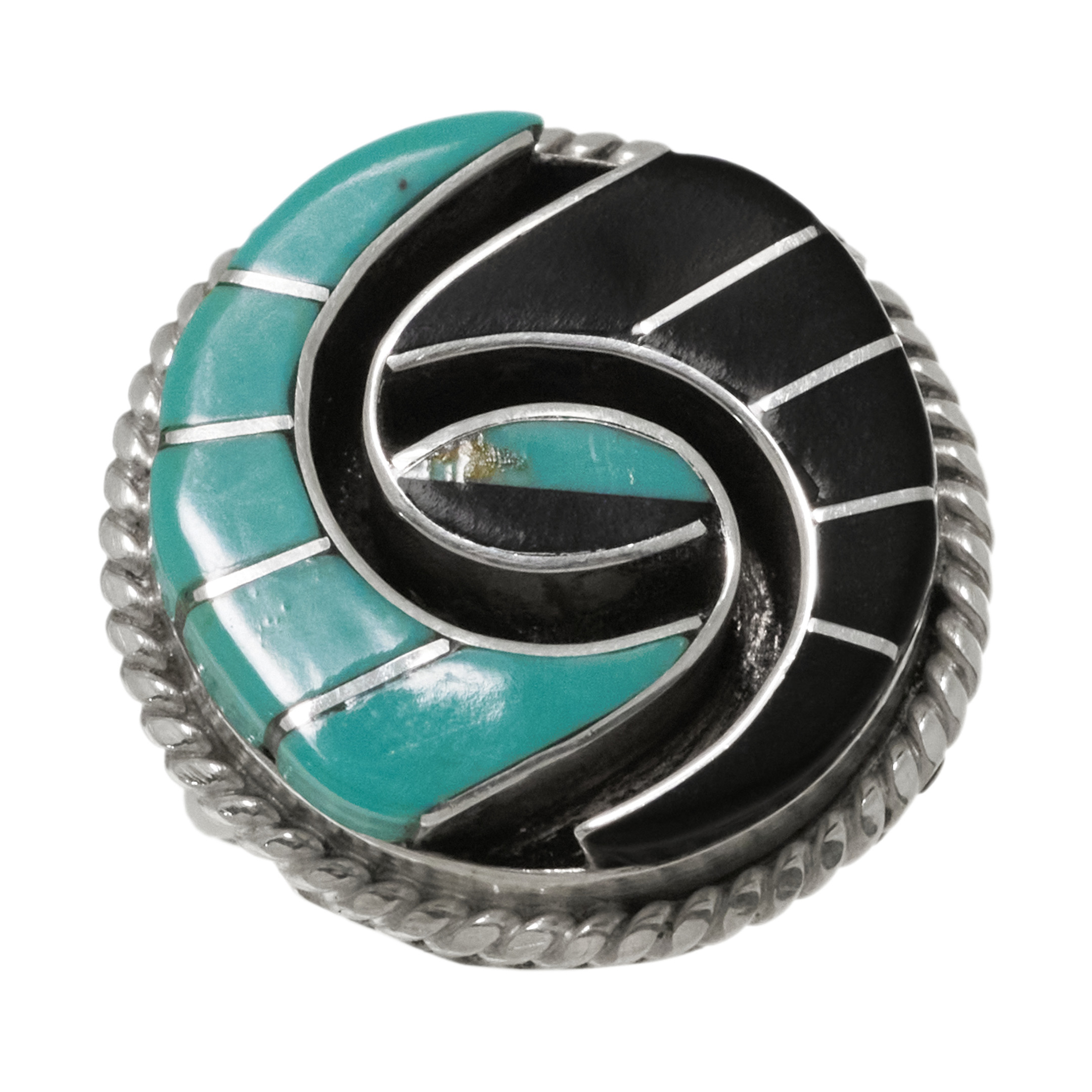 Turquoise and silver ring BA1783 - Harpo Paris