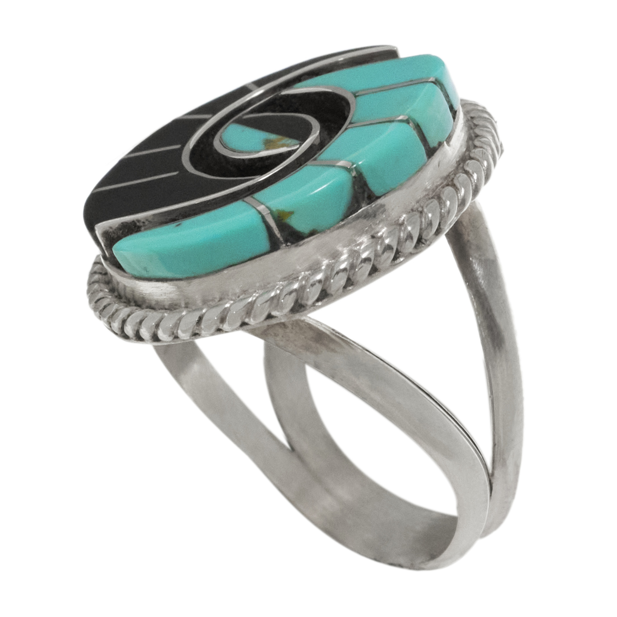 Bague turquoise et argent BA1783 - Harpo Paris