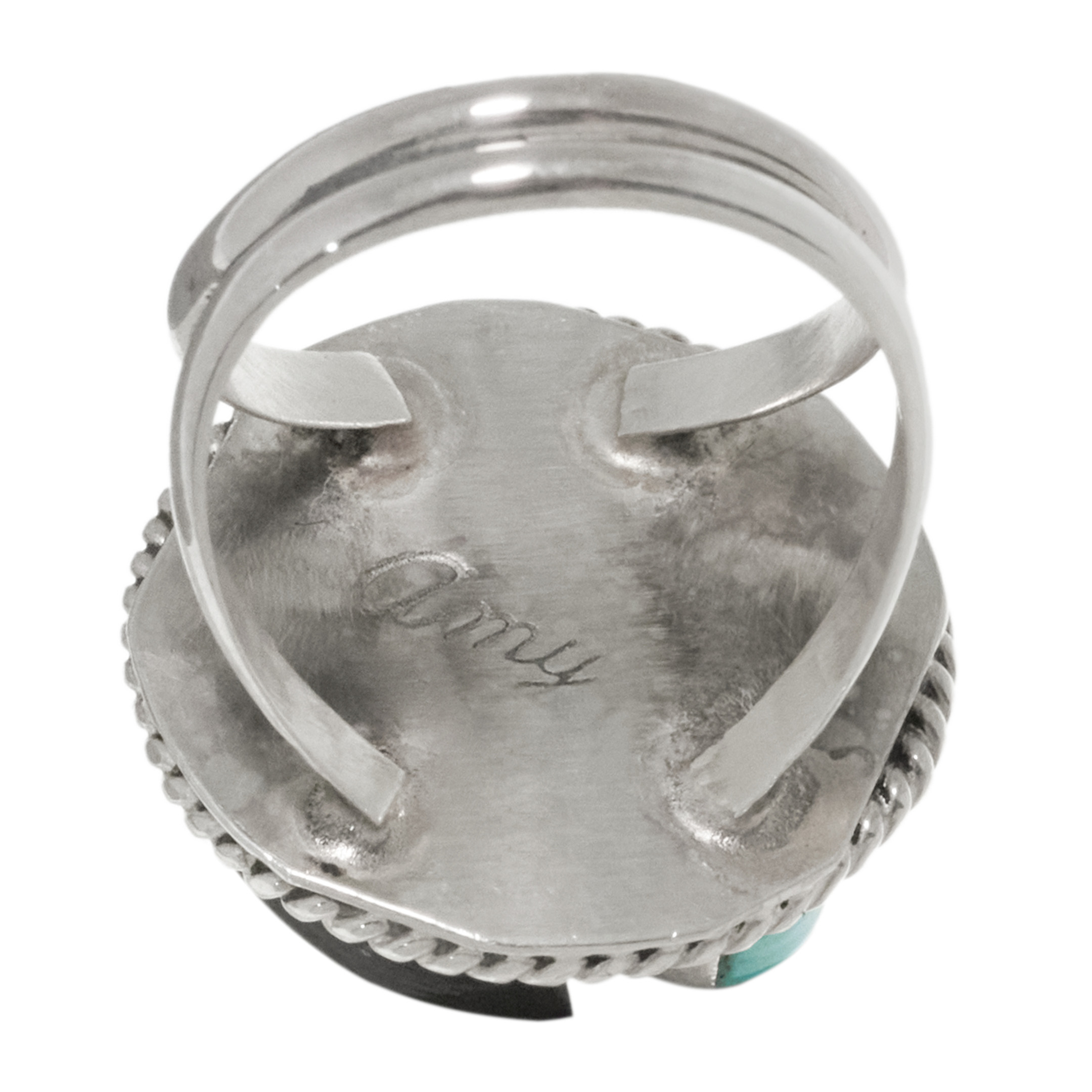 Turquoise and silver ring BA1783 - Harpo Paris